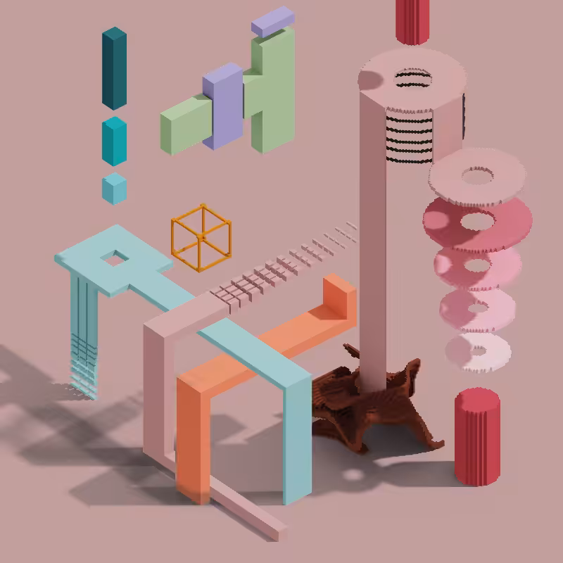 Cube colorful #3