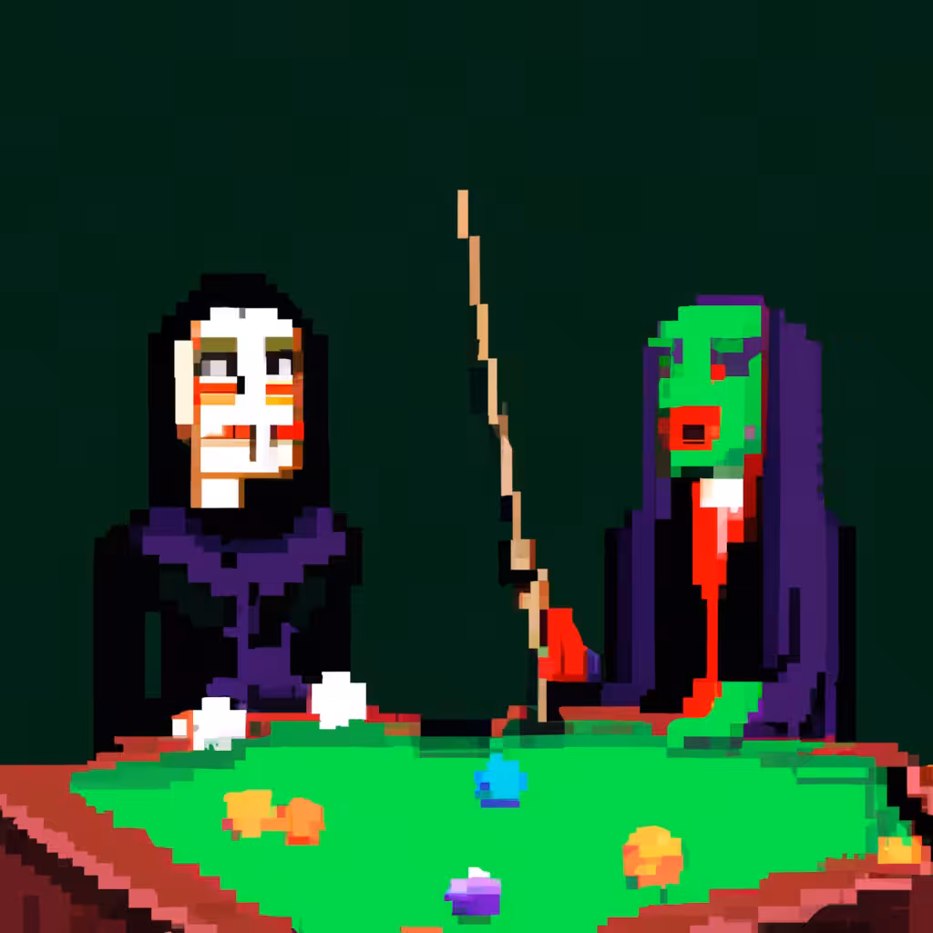 Mona Lisa Meets an Alien in a Bar #13