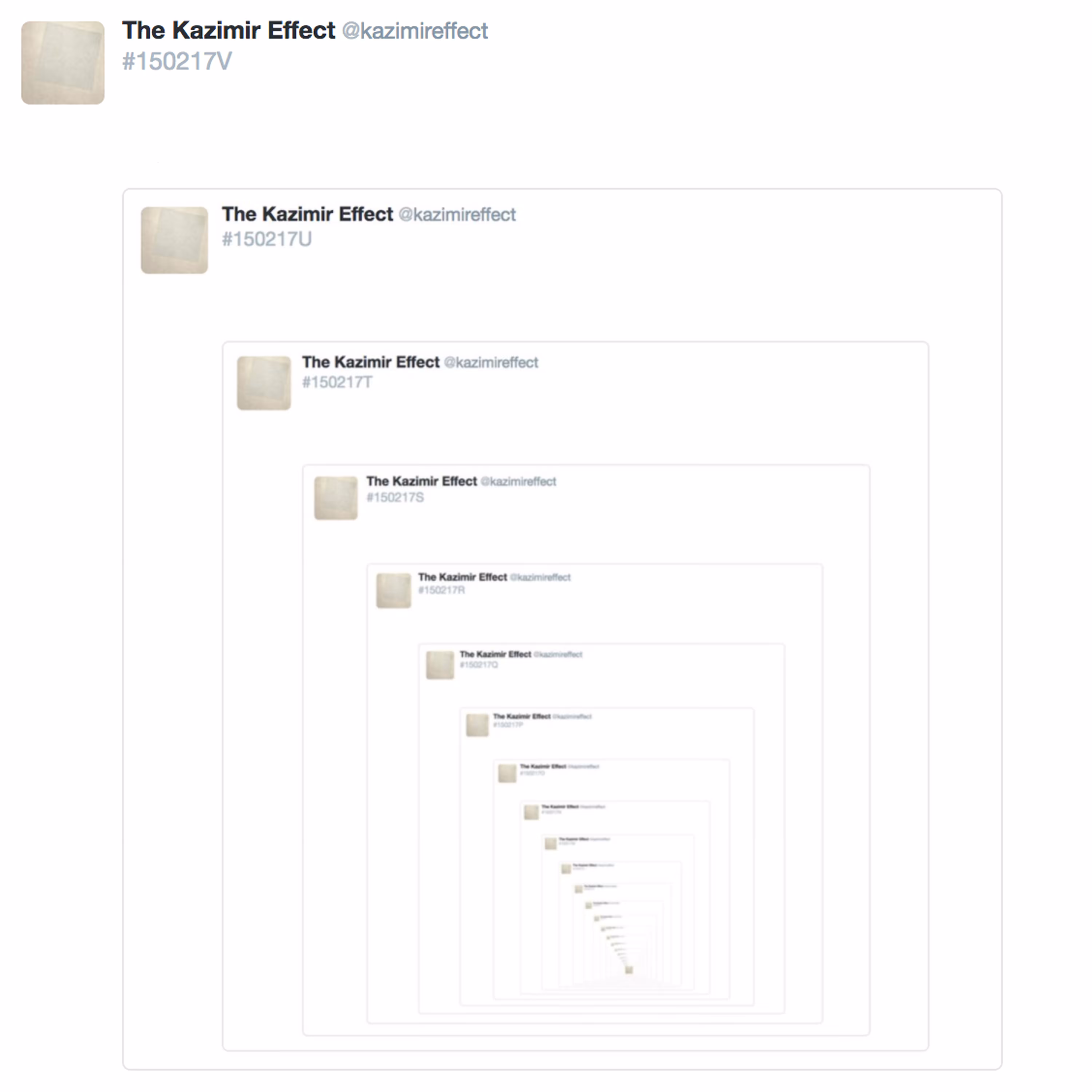 THE KAZIMIR EFFECT: #150217V