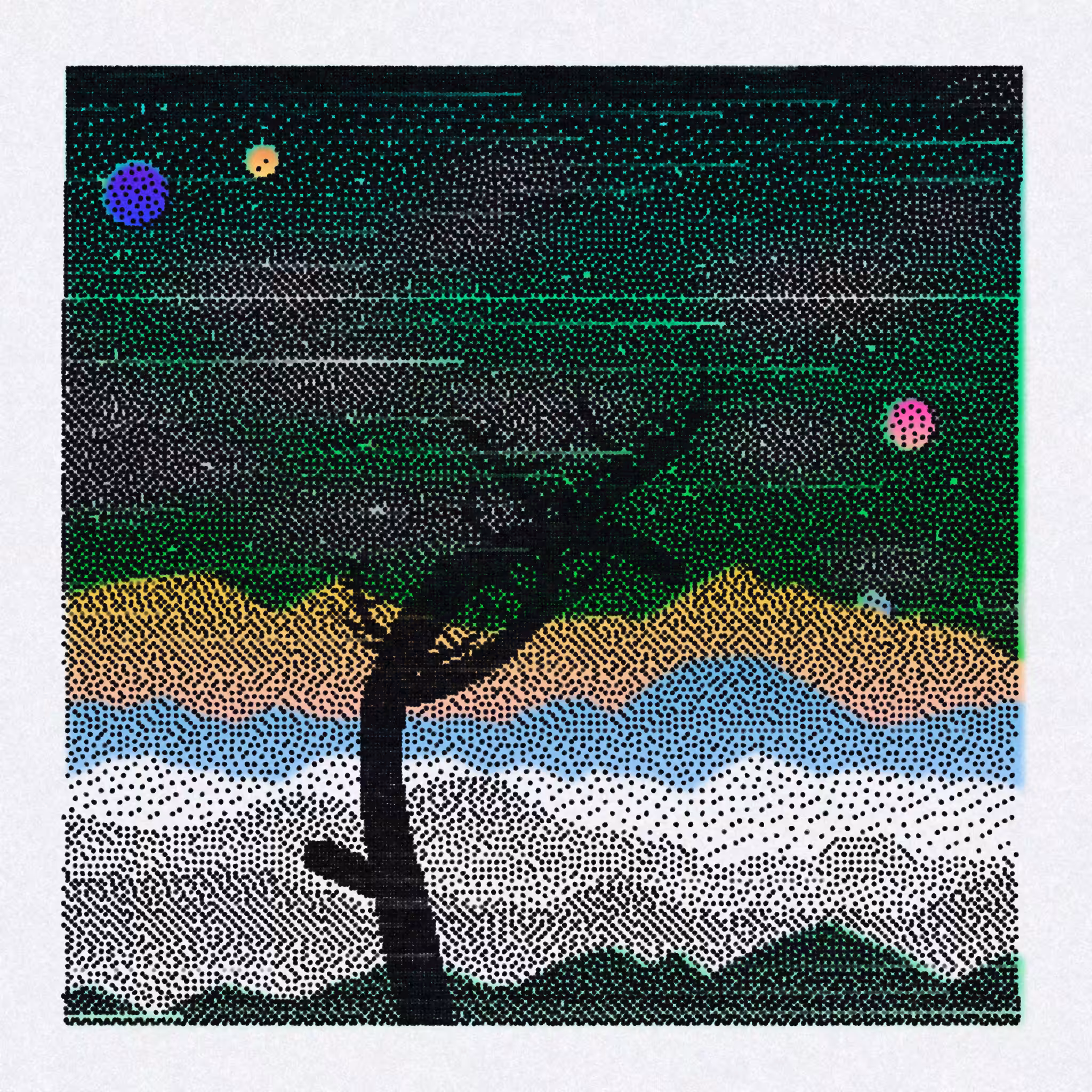 Dithered Branches #209