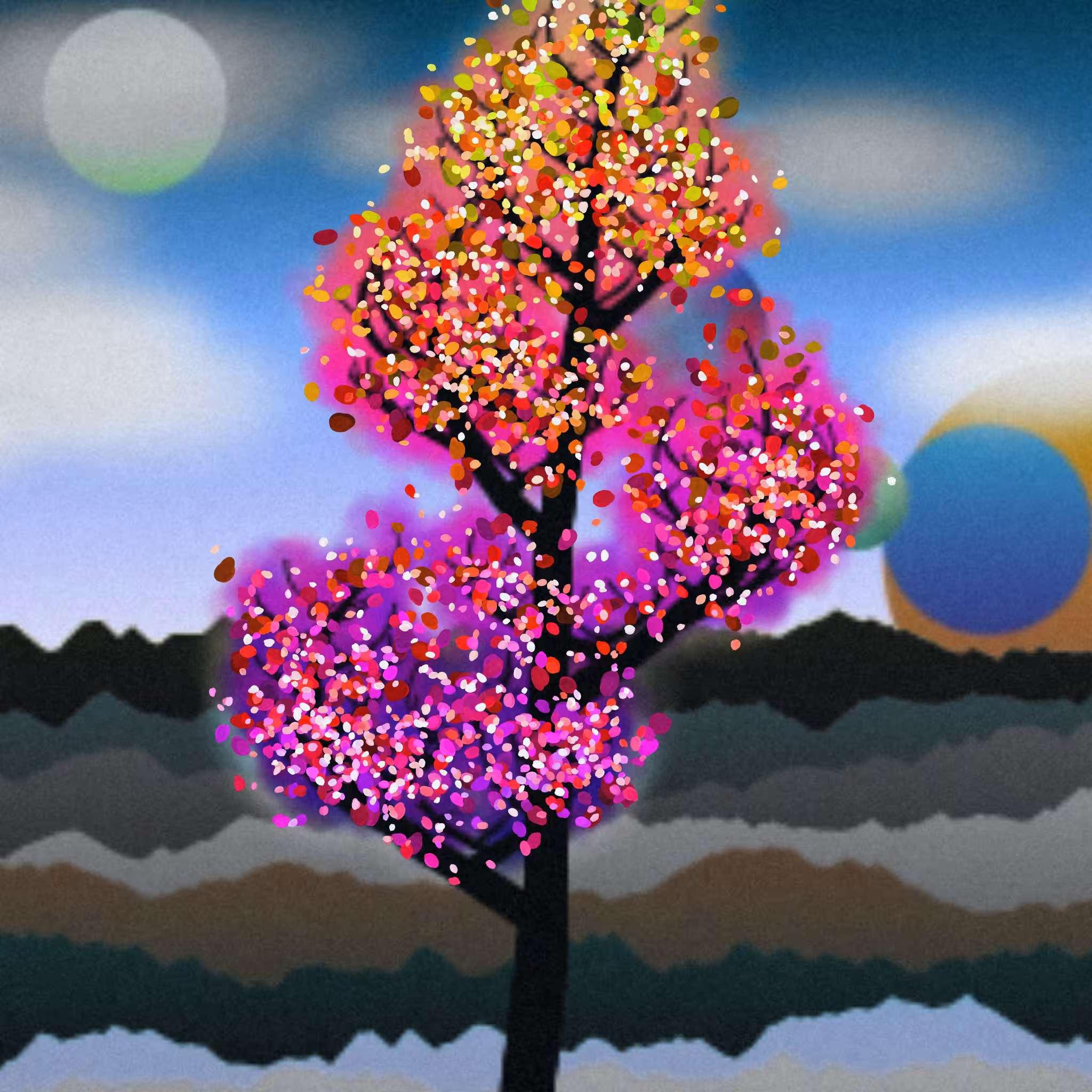 Dithered Branches #3