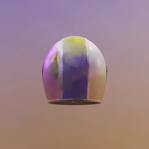 Watercolor on Helmet #1