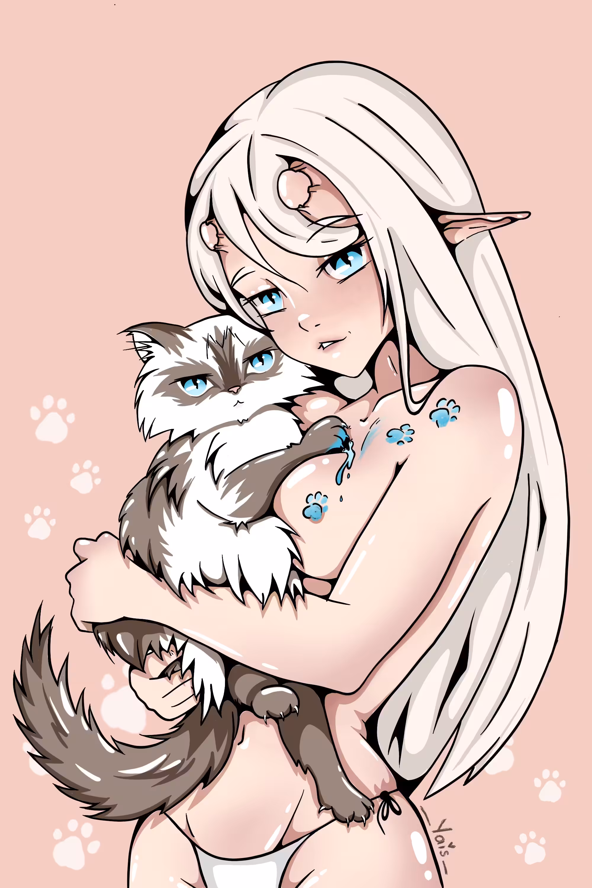 Demon gentle blue-blooded
