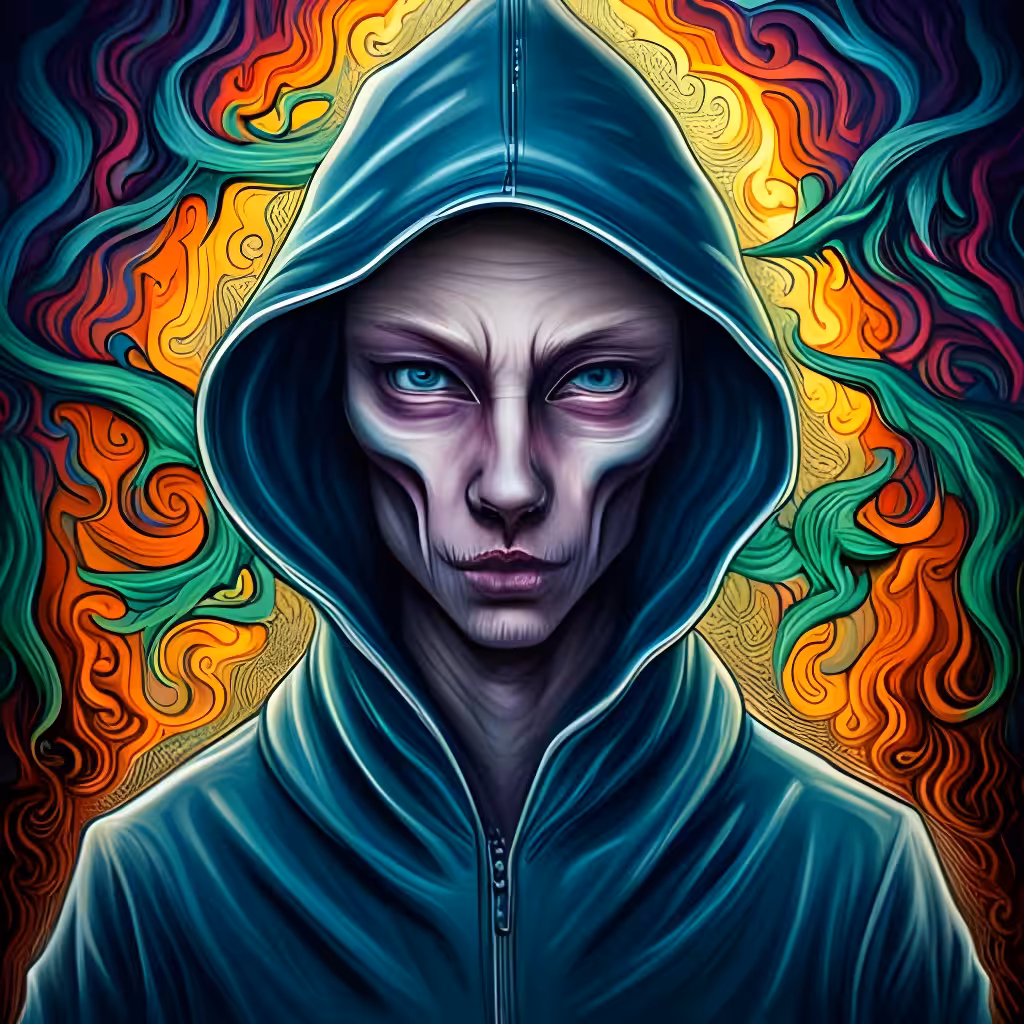 Hooded alien creature, by Nft_sellmaker