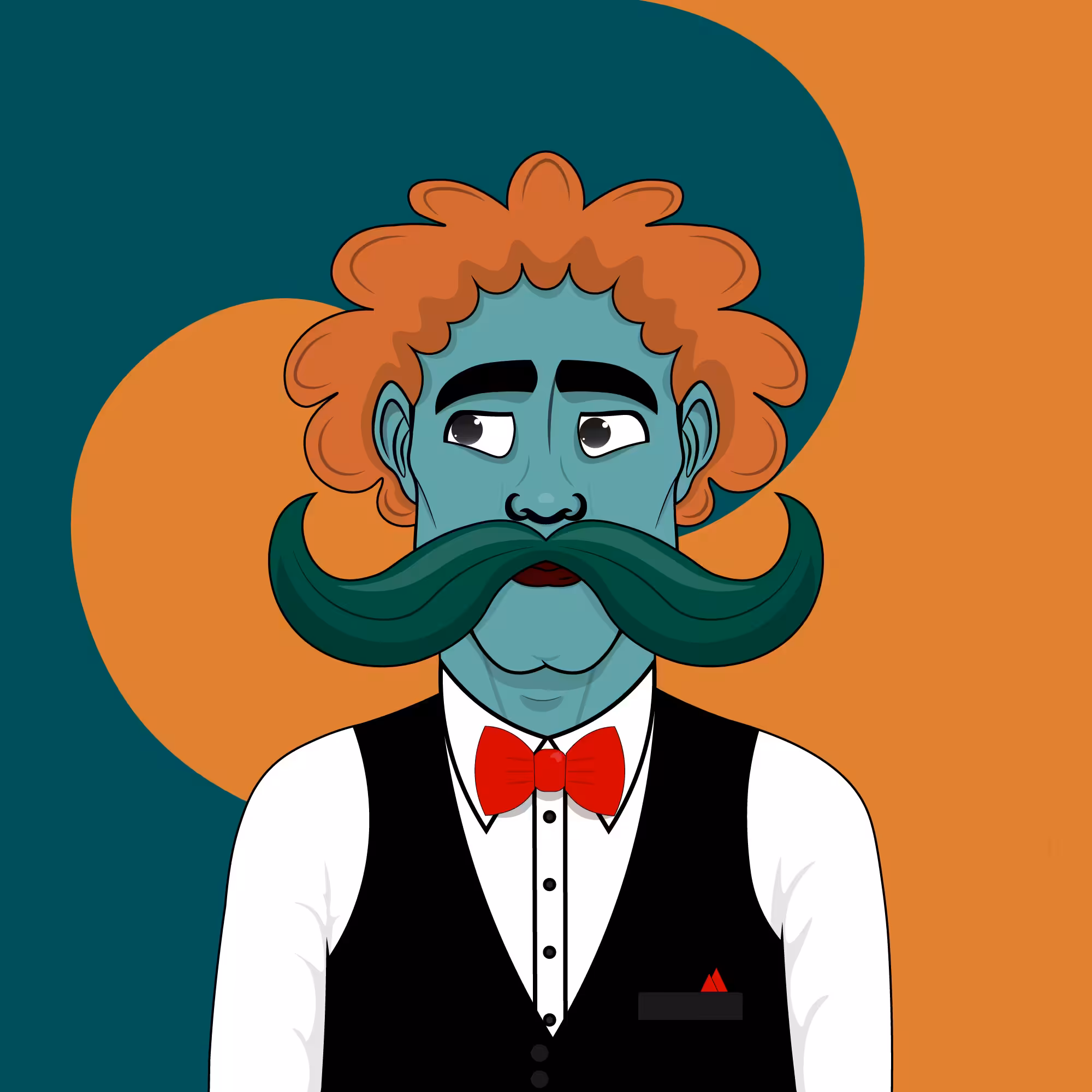 Mustachioed #254