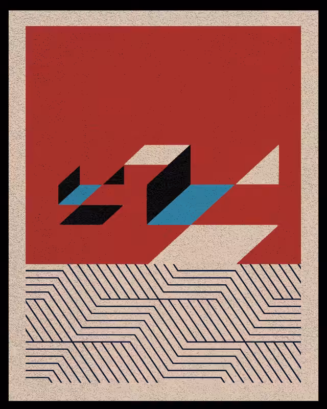 Bauhaus art #red #8