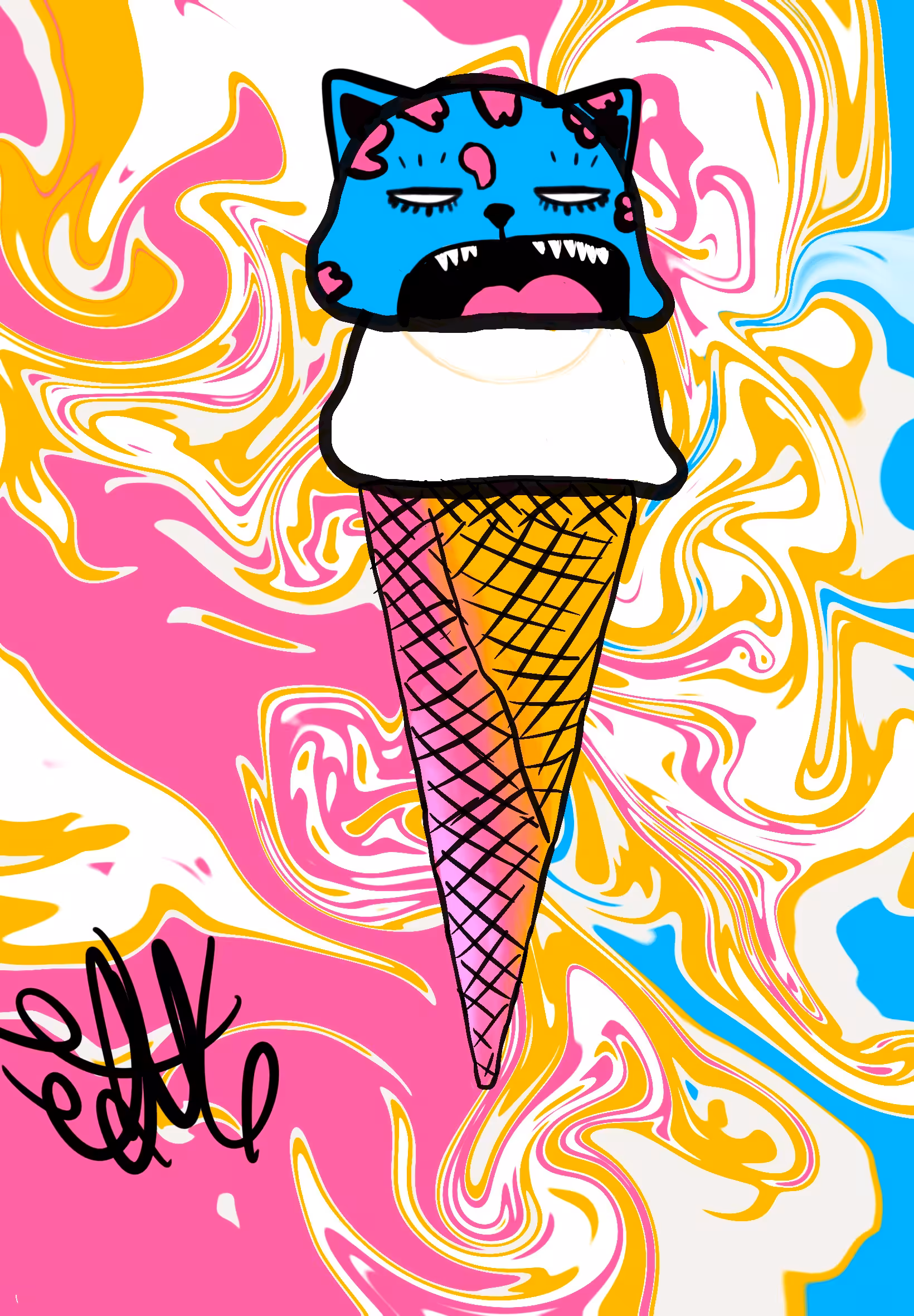 Dj Ugly Catnip *Derivative from Sabet Ugly Kitties*