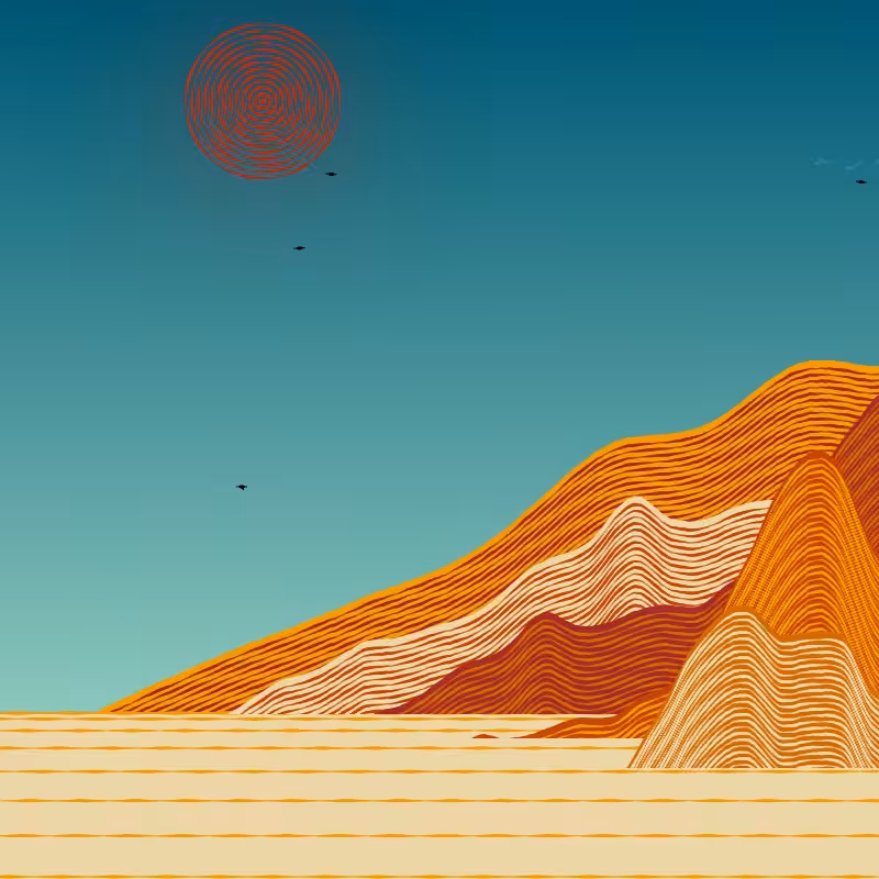 Painted Mountain Sunset #148