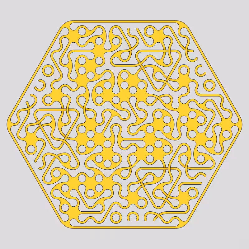 Truchet Threefold Symmetry #66