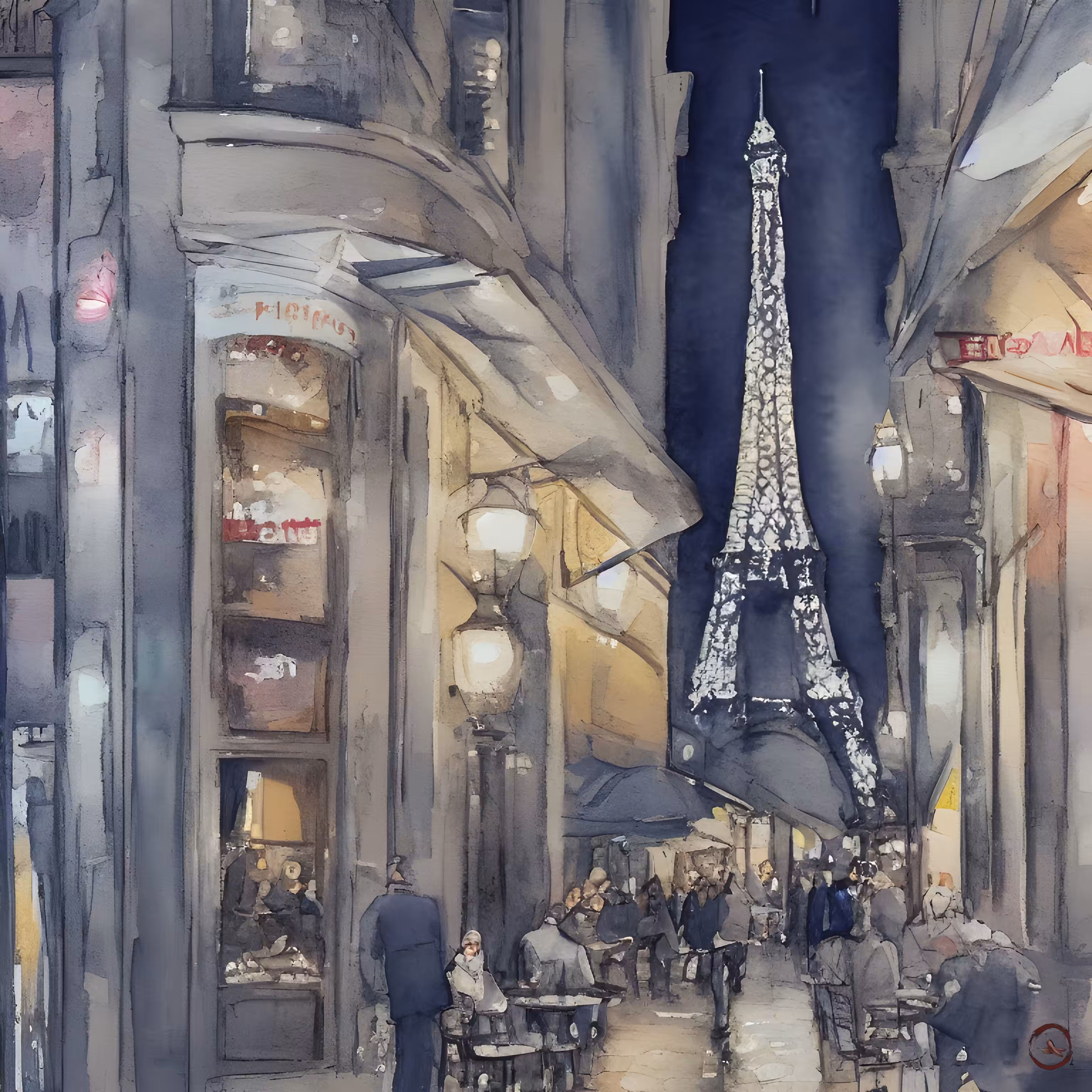 Sidewalk Café : Paris