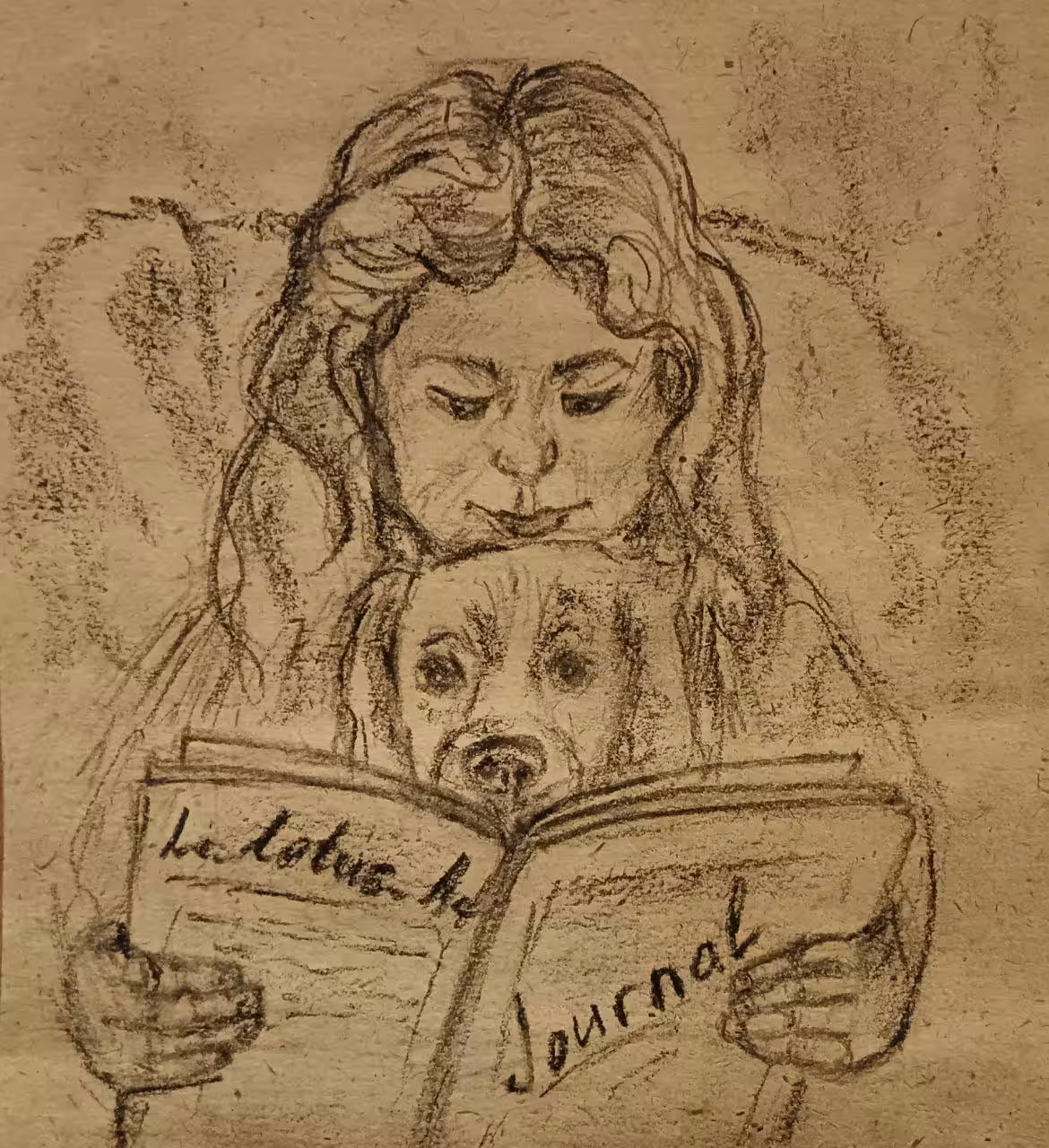 Charcoal Inktober 2024: Day 17 "Journal" Дневник