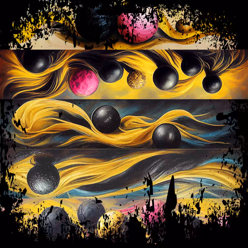 AI Abstract Balls #13