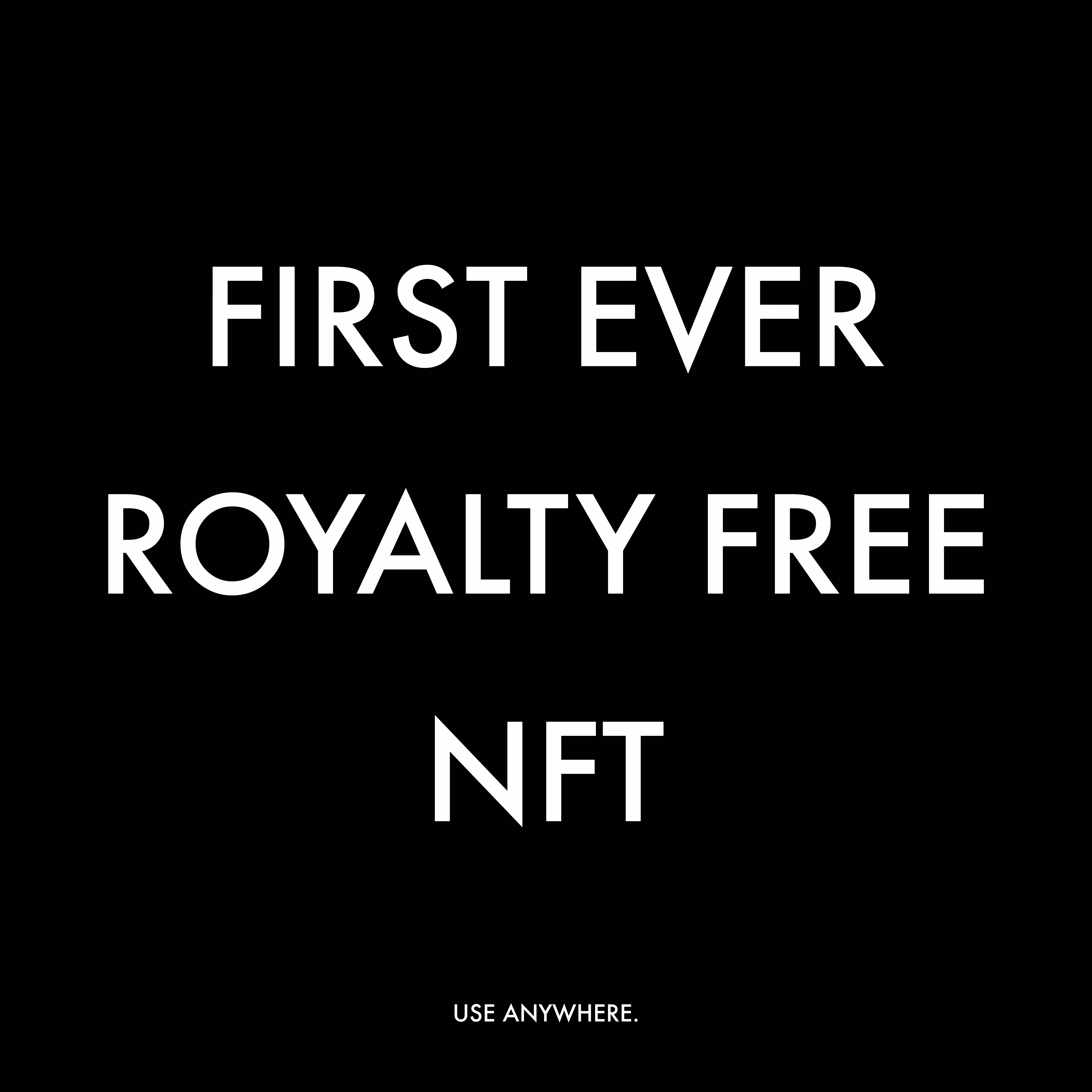 First-Ever Royalty Free NFT