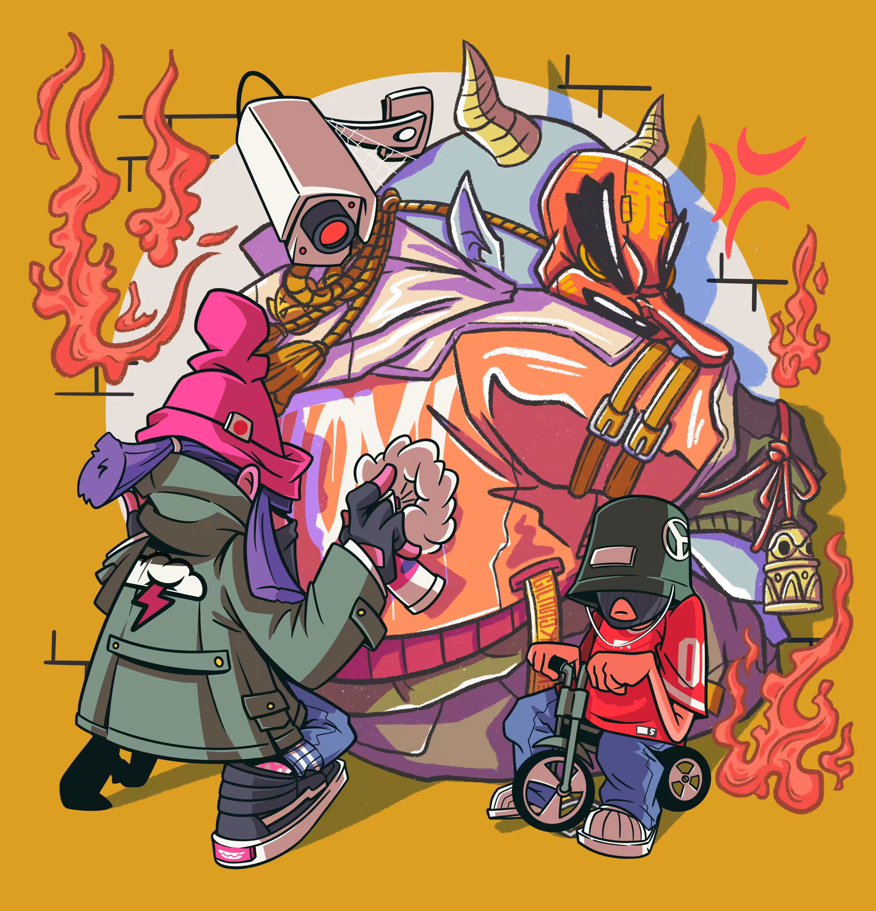 ONIMATA x AGAINST THE WALL by crackthetoy