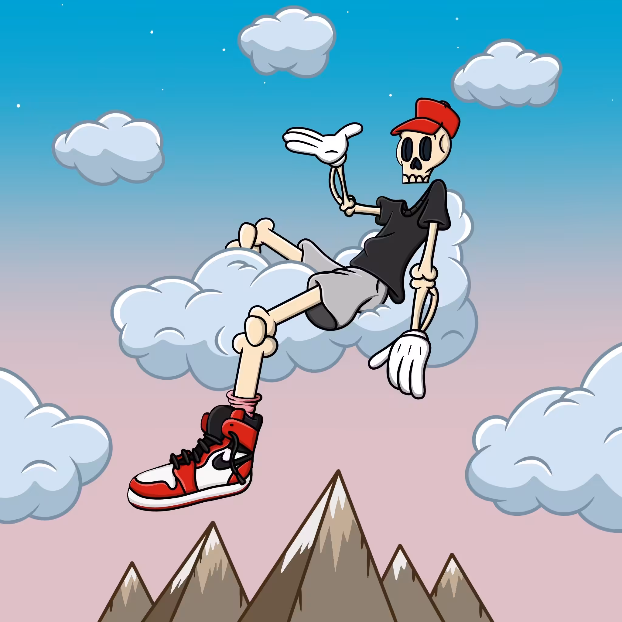Floating around 