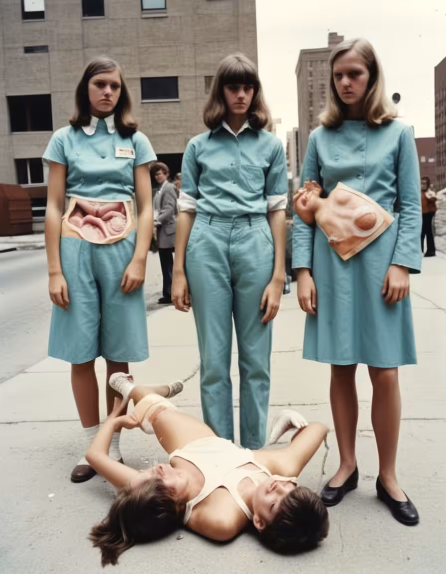 NEW YORK STREET NURSES DOUBLE ABORTION REHEARSAL 