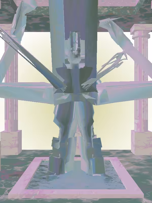 HeavenComputer: The Old Shimmery Blue Woman #77