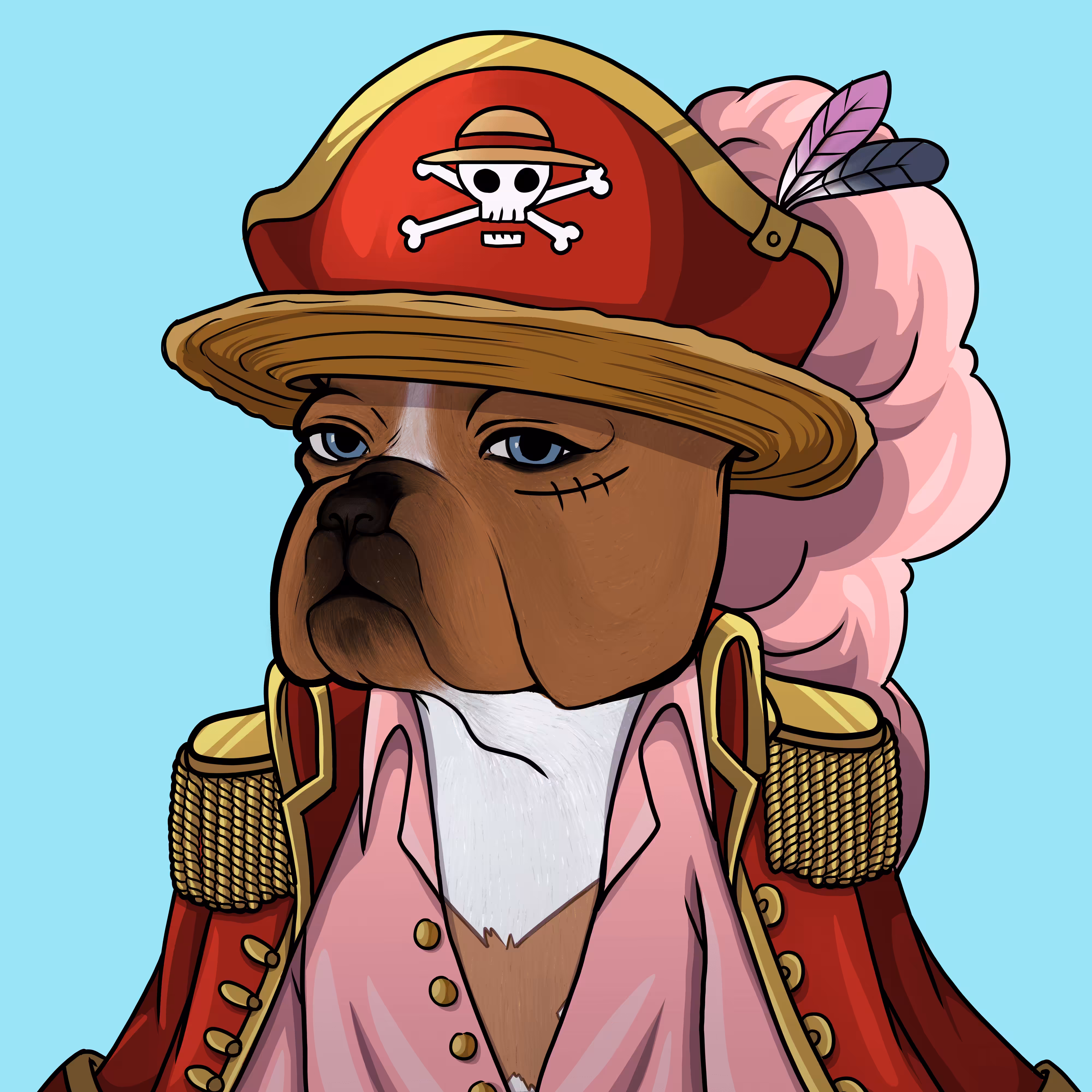138 Straw Hat Frenchie