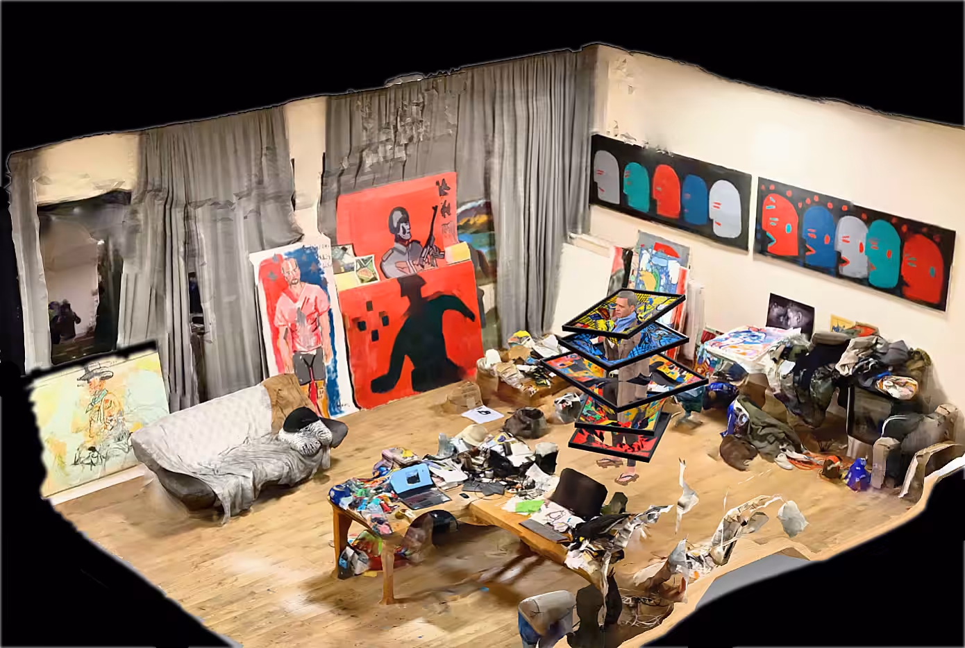HANS' studio in Los Angeles, California on 21.11.2024