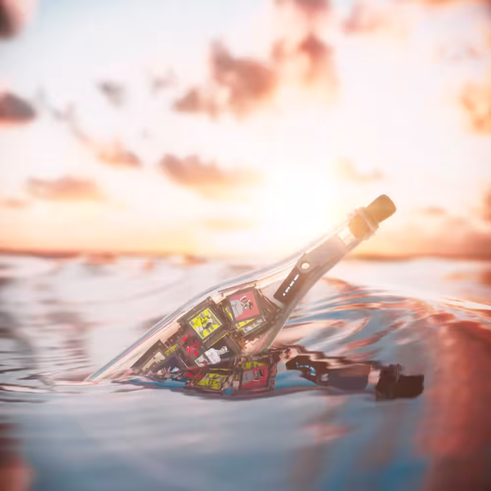 Lost Bottle: Sunset