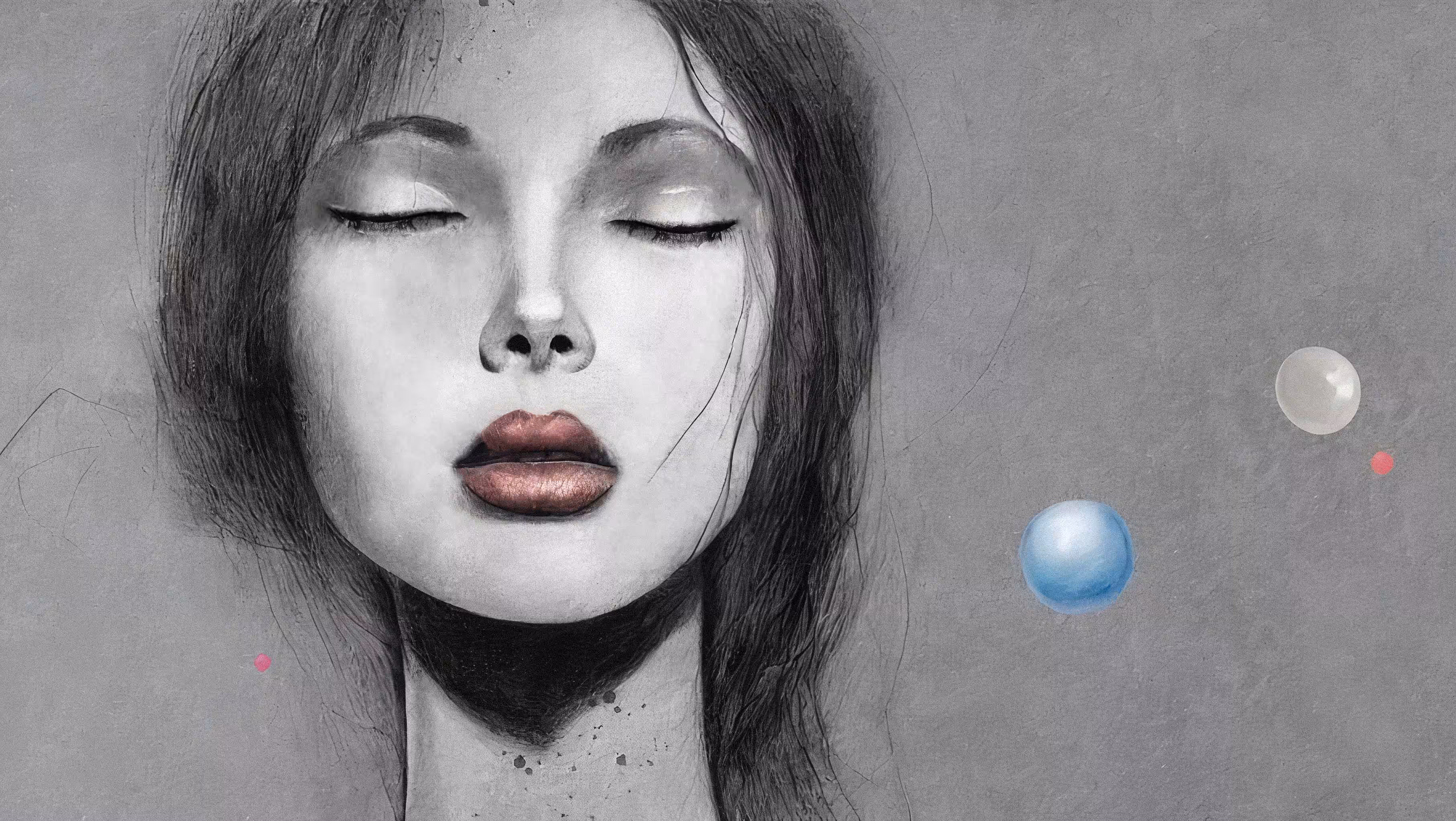 dreamy woman black dream