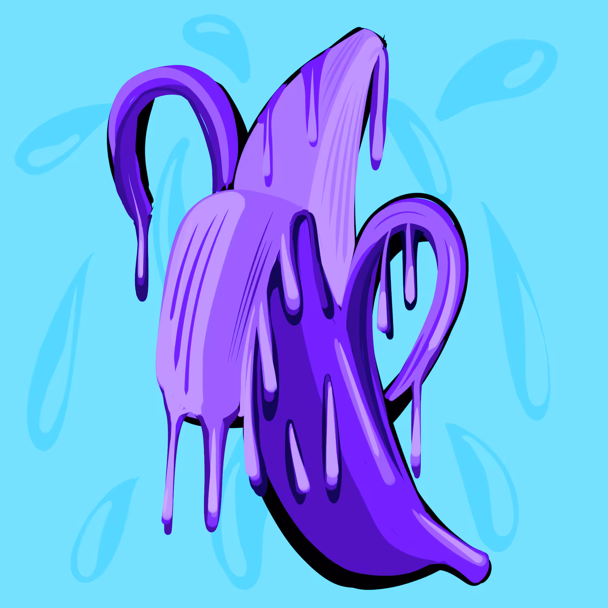 Drip Sweets 08,Blue Banana