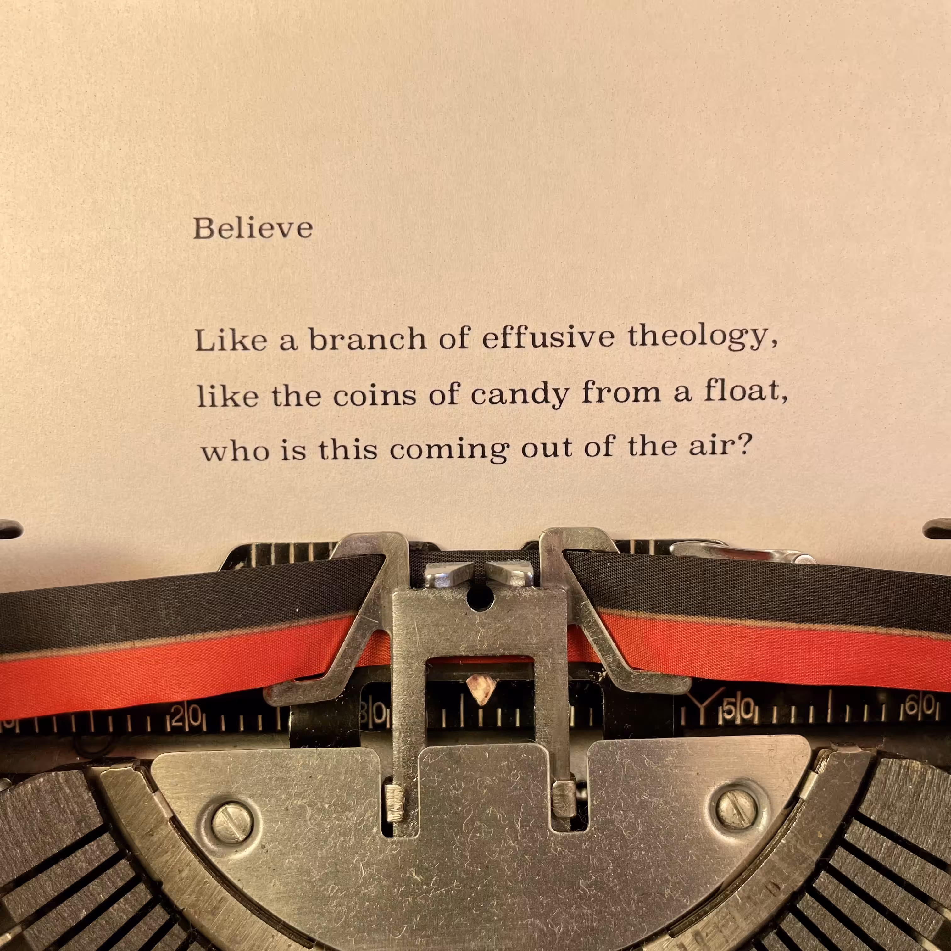 Love Poem Tercets: Believe
