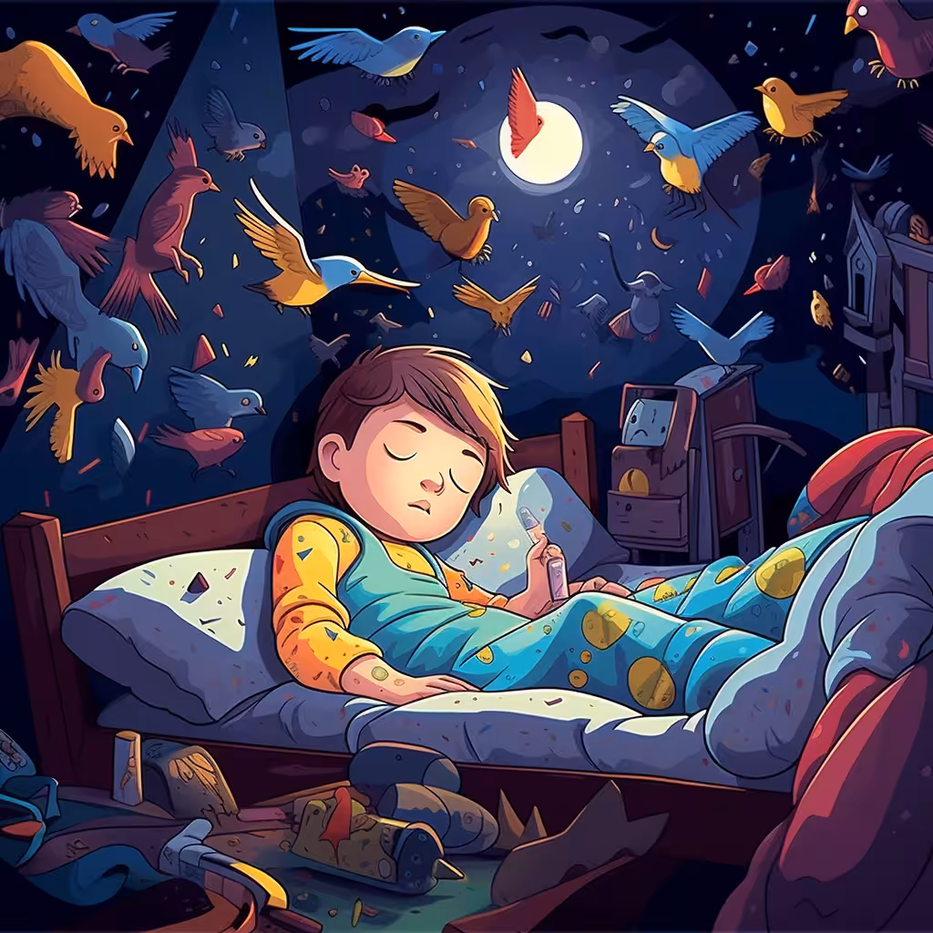 A Child's Dream Amongst Birds