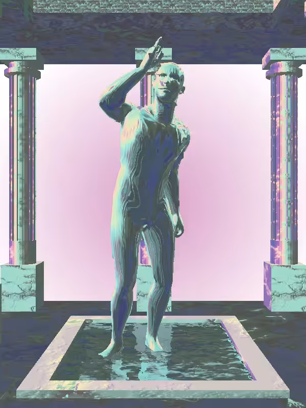 HeavenComputer: The Arguing Melted Blue Man #2872
