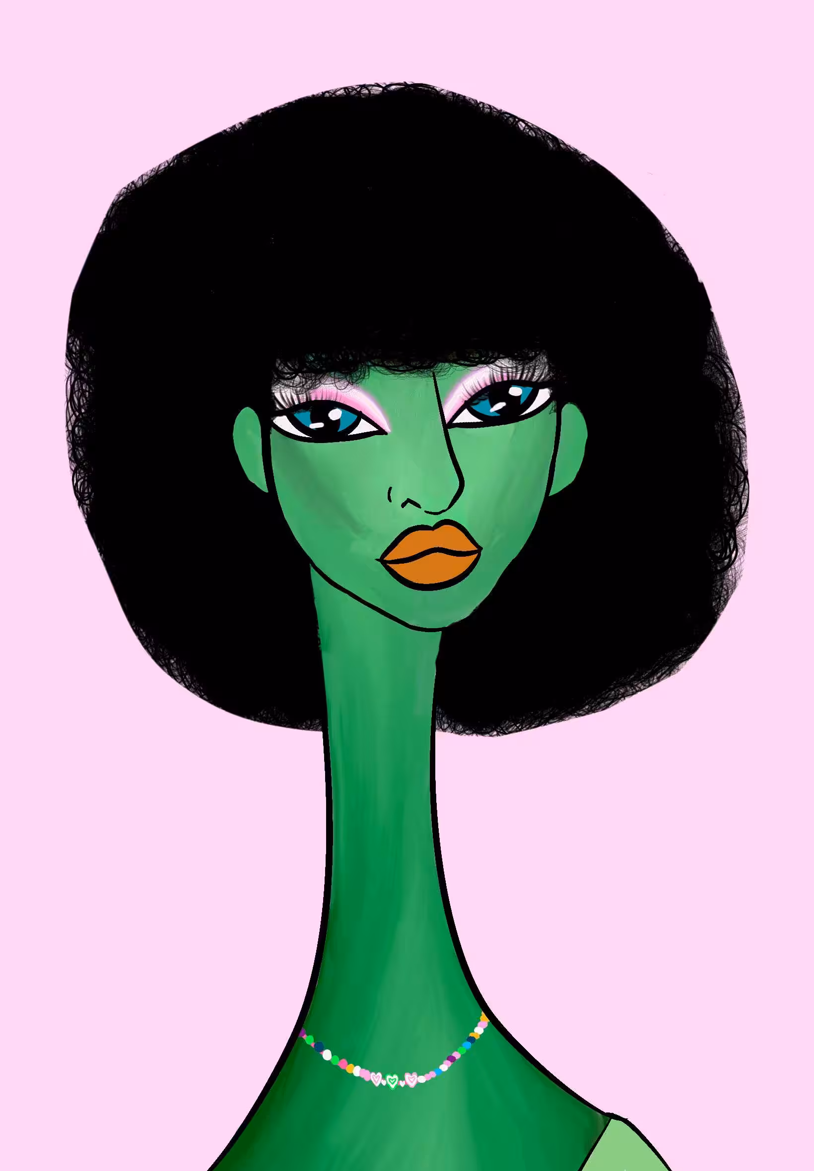 Long Neckie Lady #157