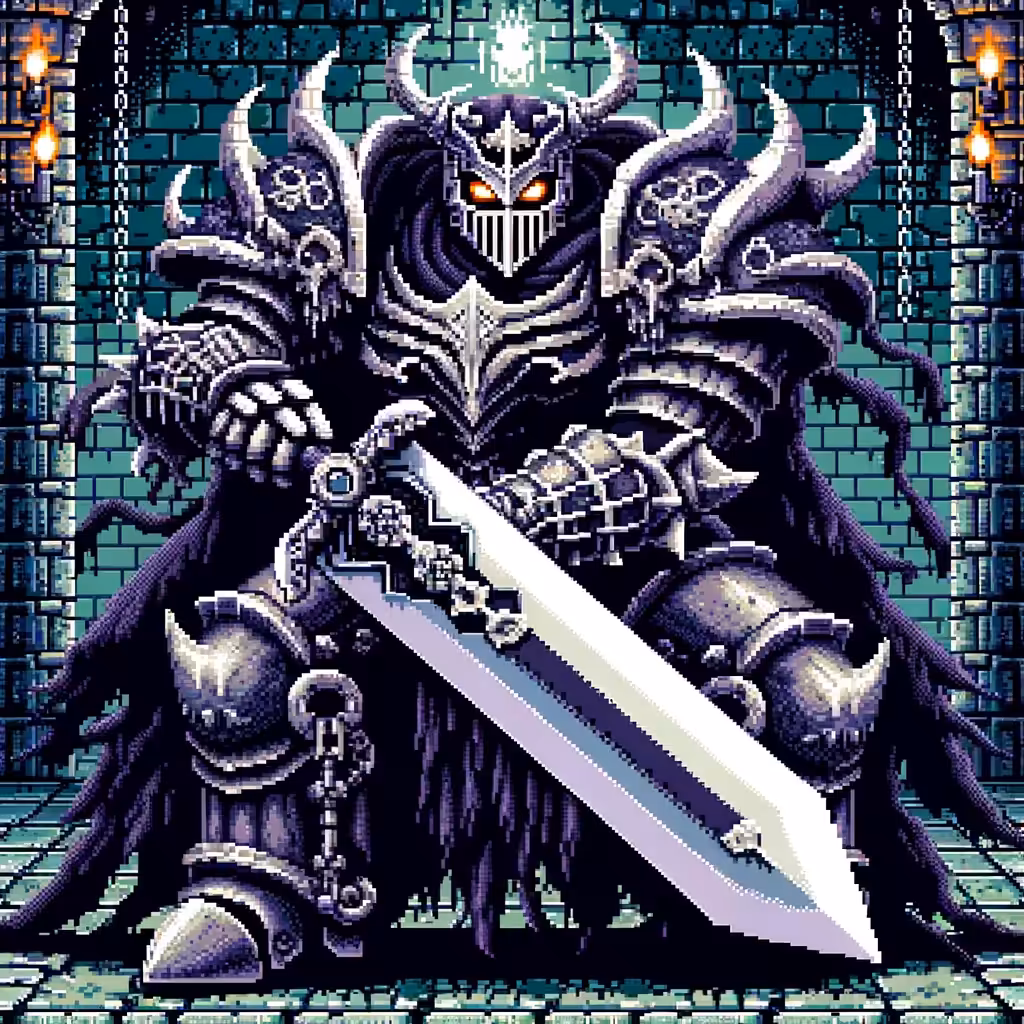 Dreadlord of the Pixelated Keep