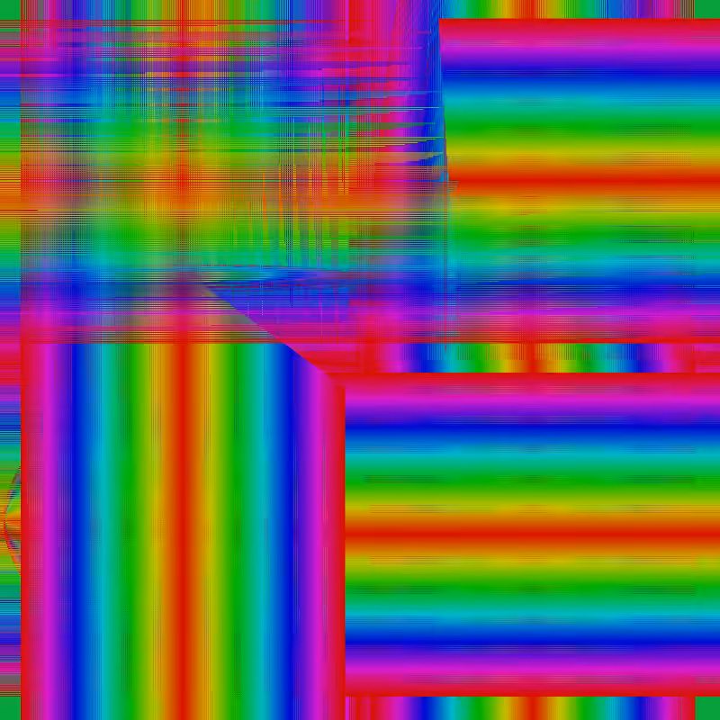 Fibonacci Rainbow Spirals 14 #1