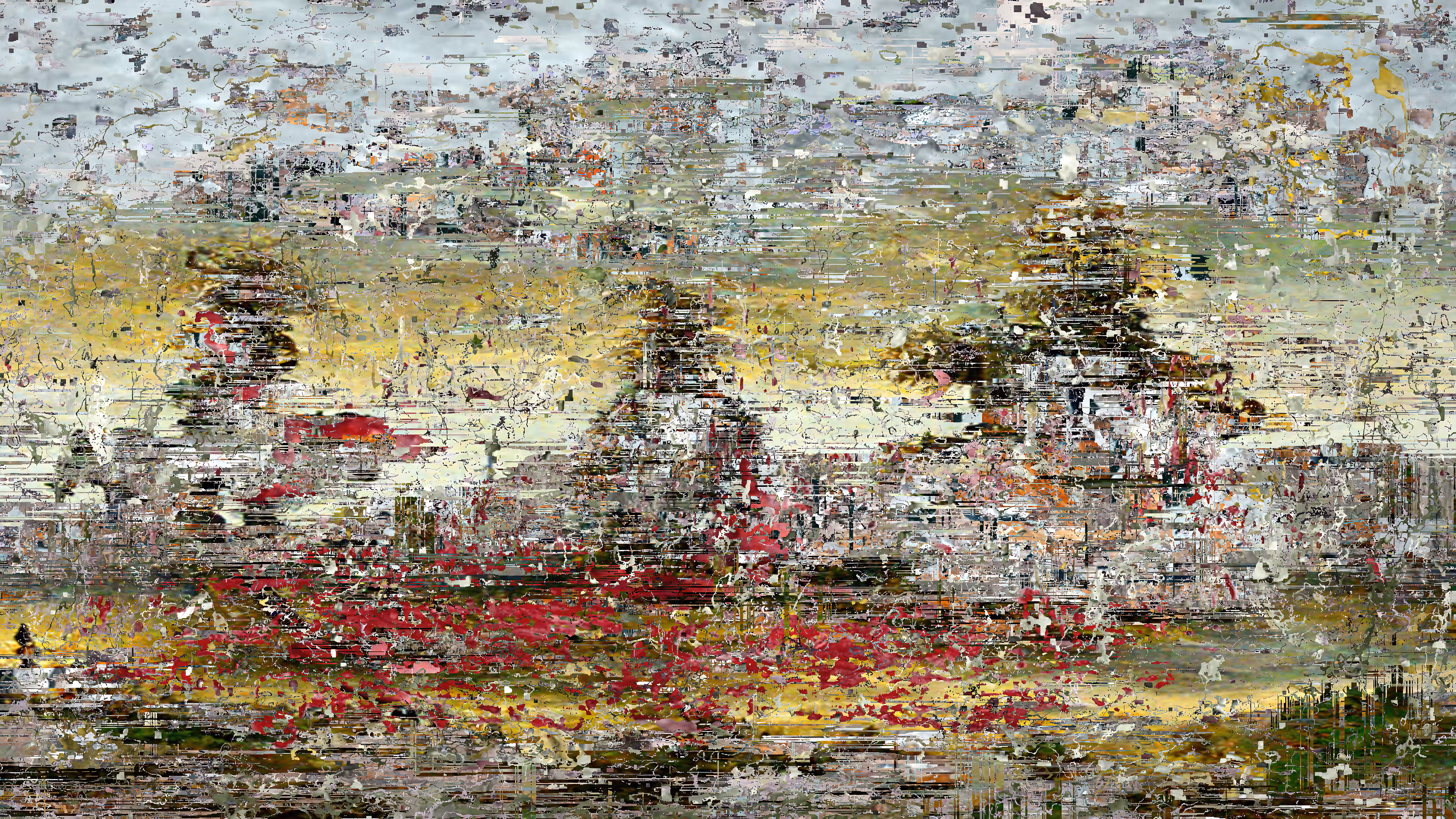 Reconstructed reality: Solid mountains melt in the air