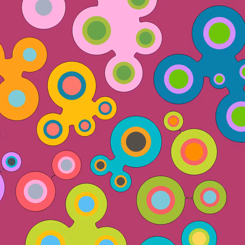 Colorful cartoon shapes(free edition) #54