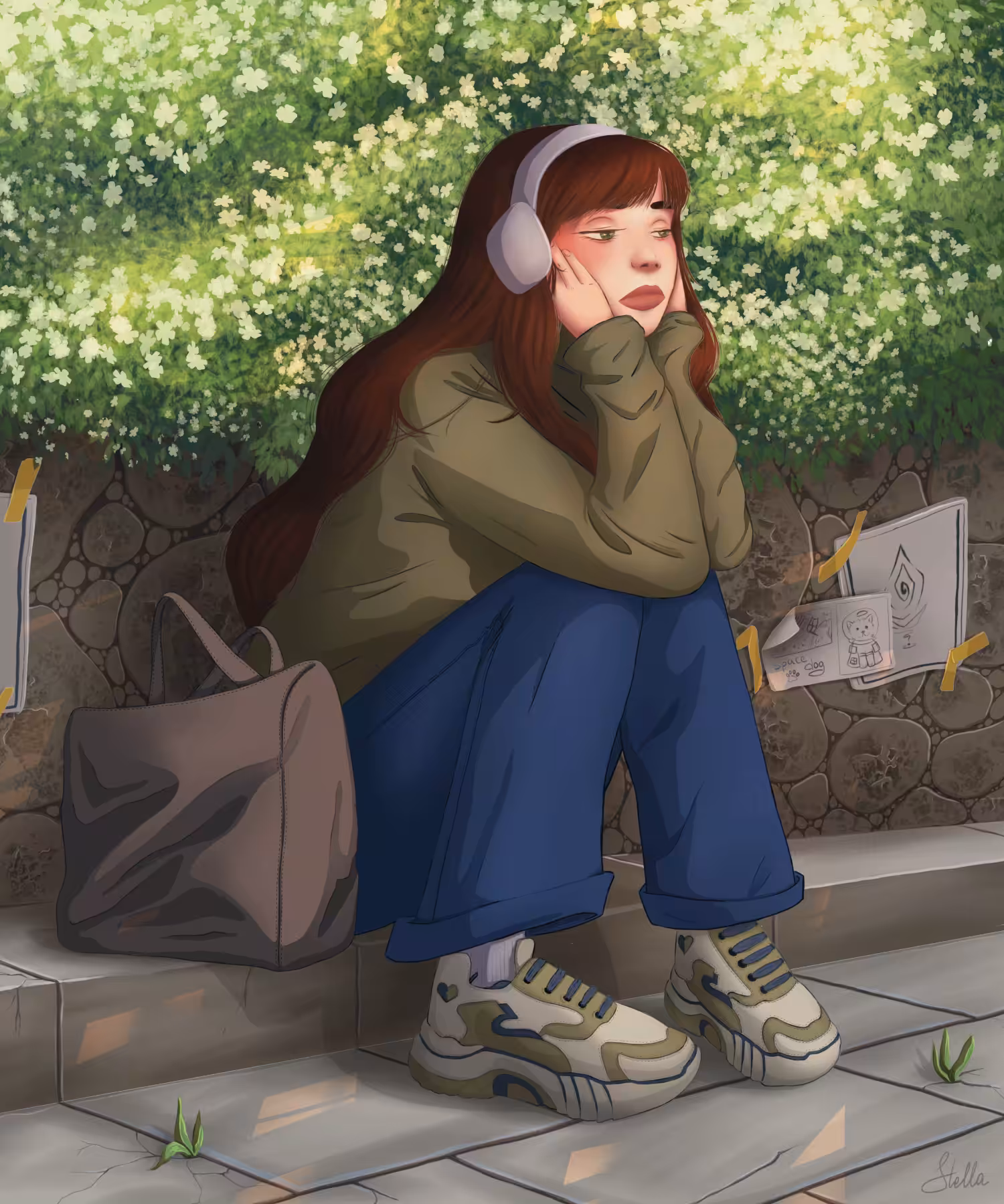 Thoughtful lady