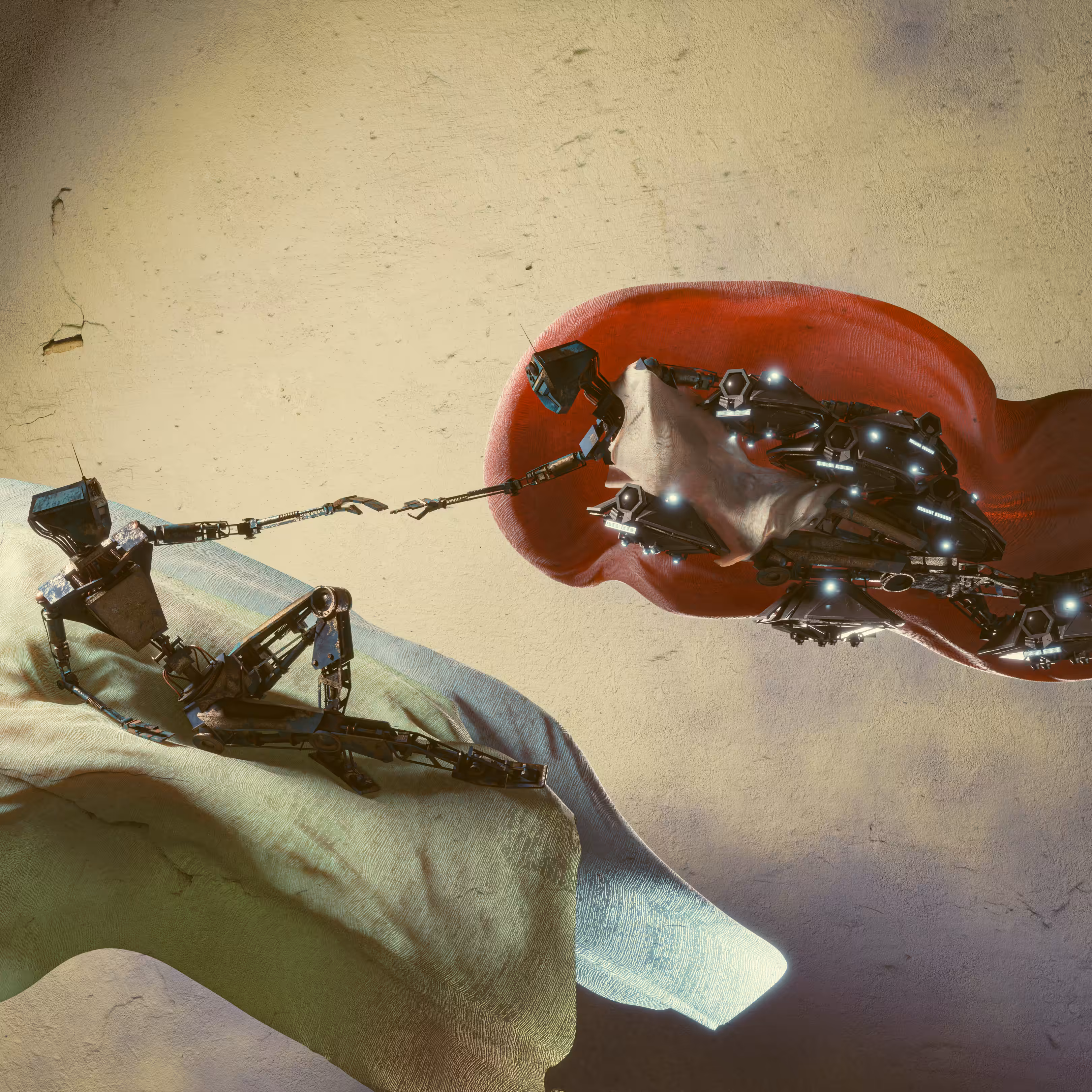 The Creation of Adam X Robot