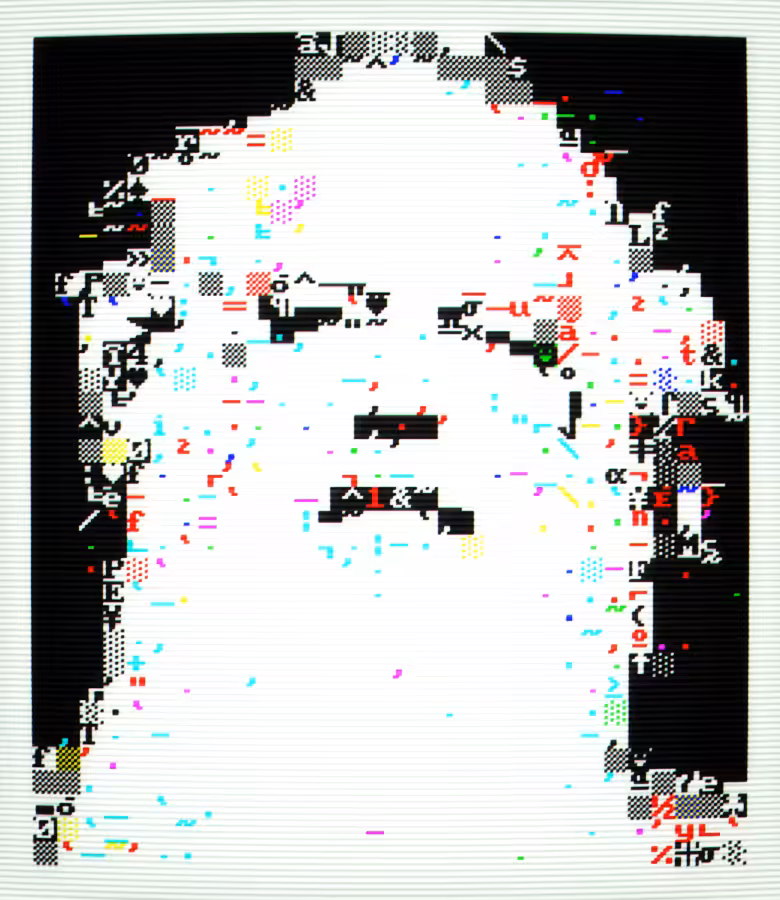 RR - Petscii Portrait of the Bearded Genius