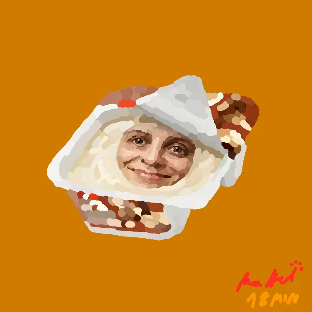 Müller Joghurt mit der Ecke Schoko Flakes Vanille, open
