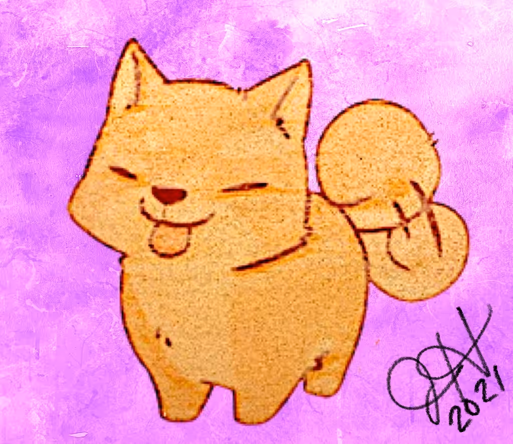 Cheeky Chibi Doge Sketch 