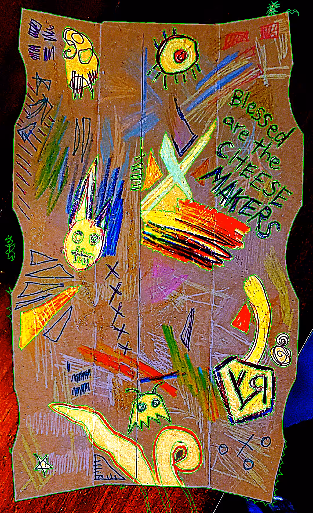 "Blessed are the Cheese Makers"  by RFY