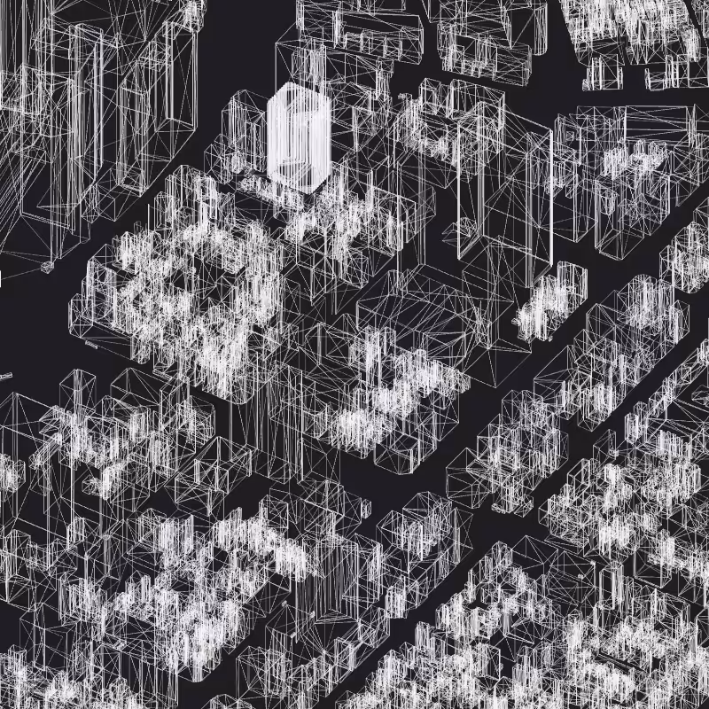Wireframe City: Tokyo Shibuya #63
