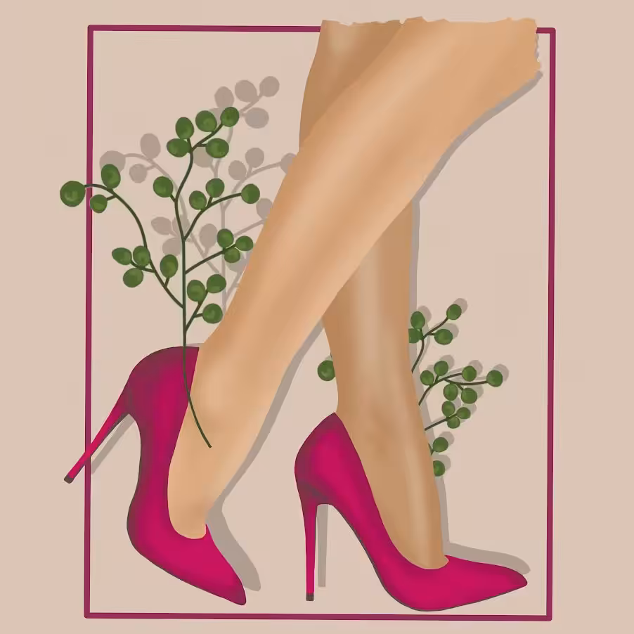 Pink heels