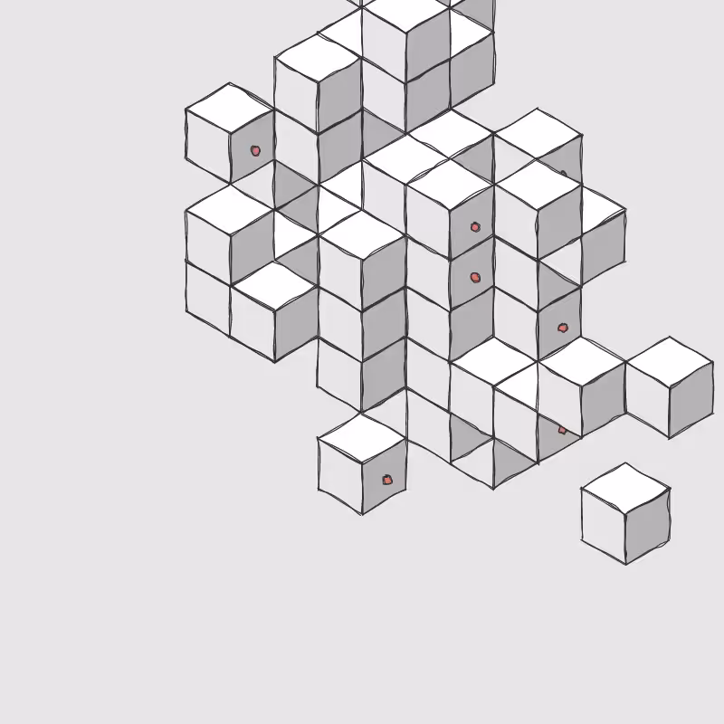 Hand drawn Voxels #9