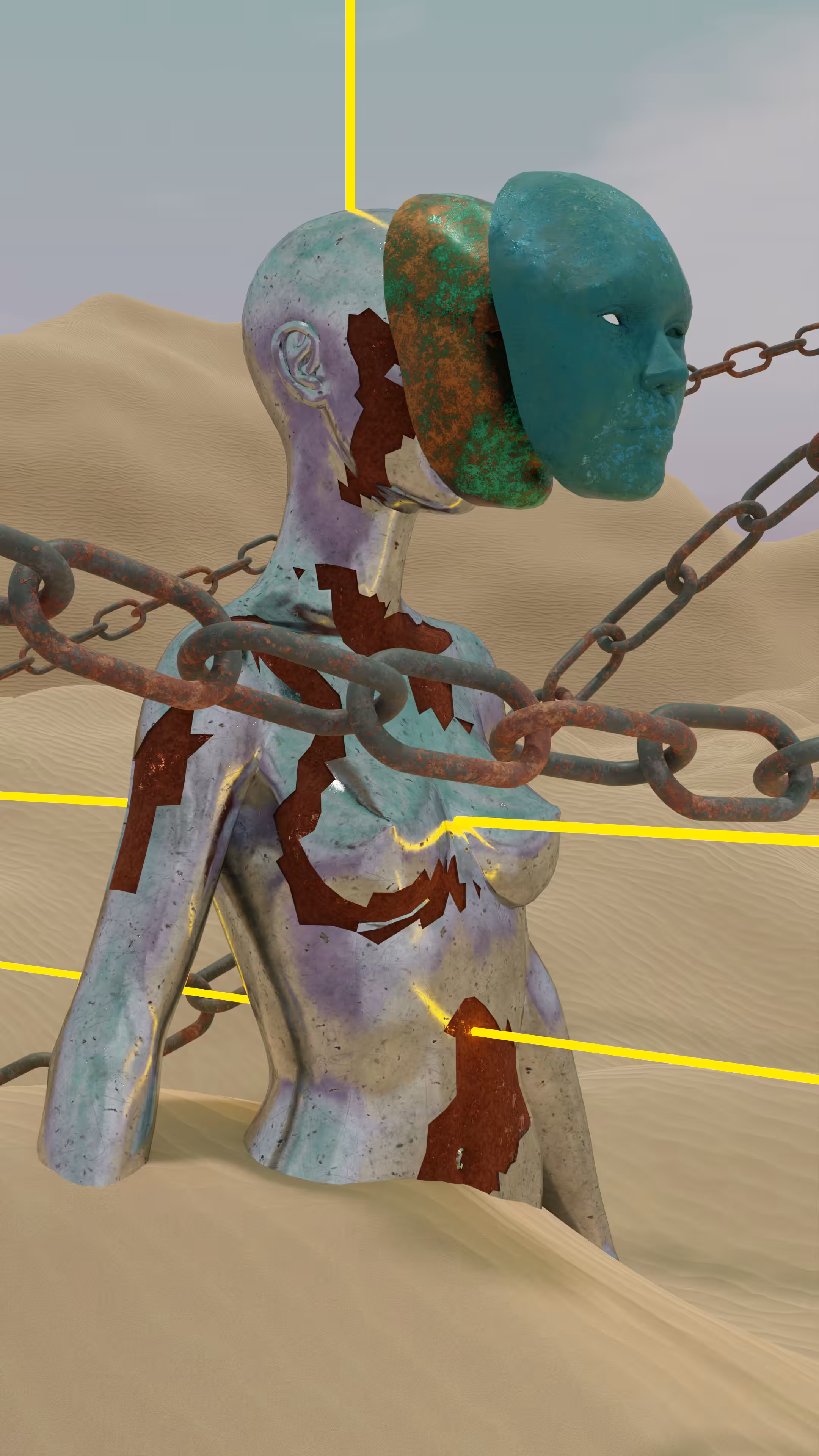 Masks in the desert