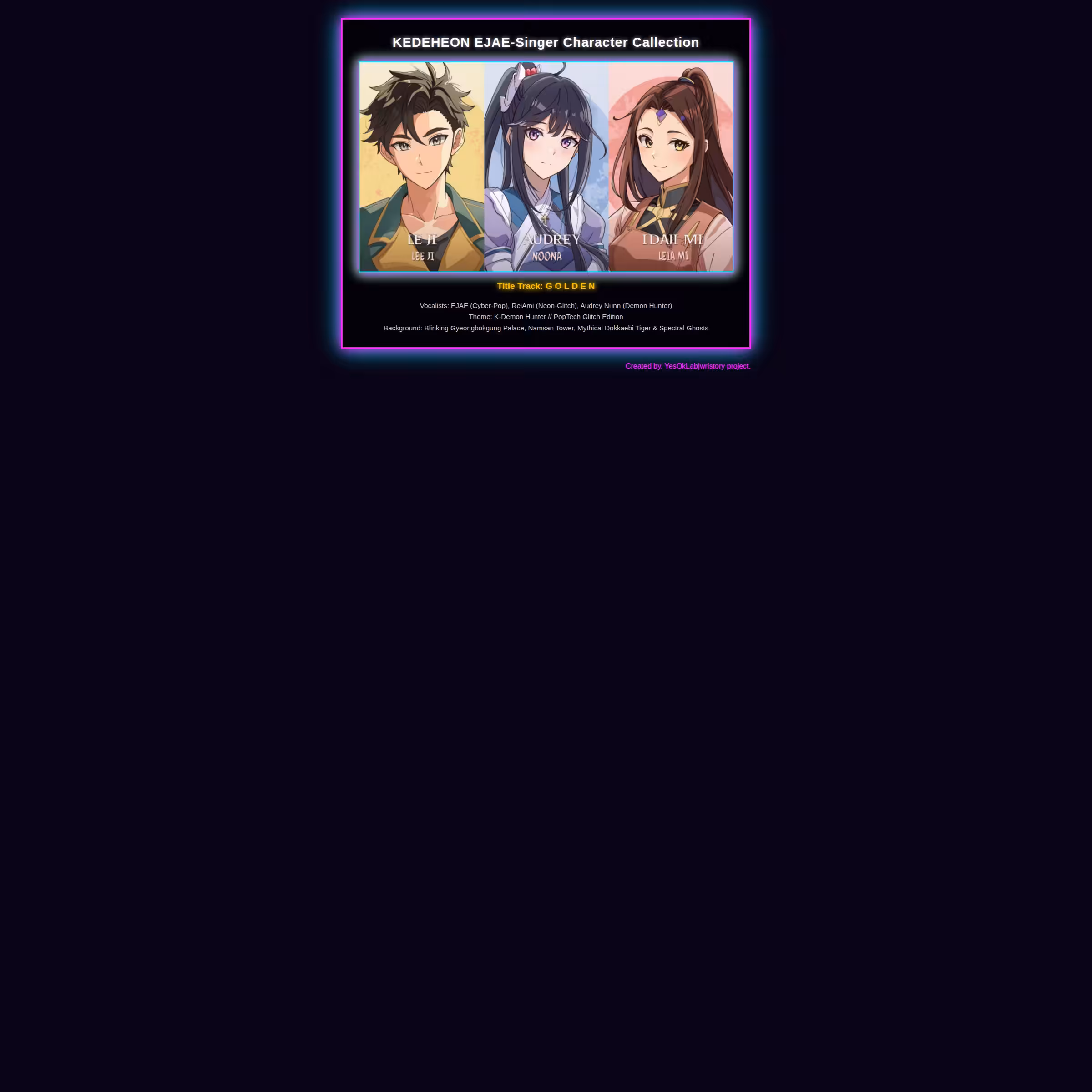 KEDEHEON EJAE – Singer Character Collection (Golden Pre-Release Edition)