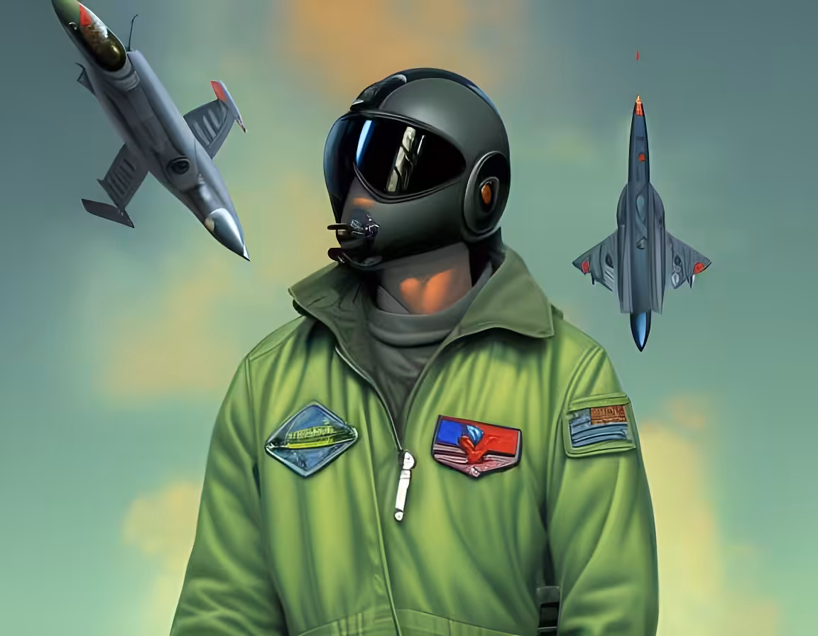 fighter jet pilot #011