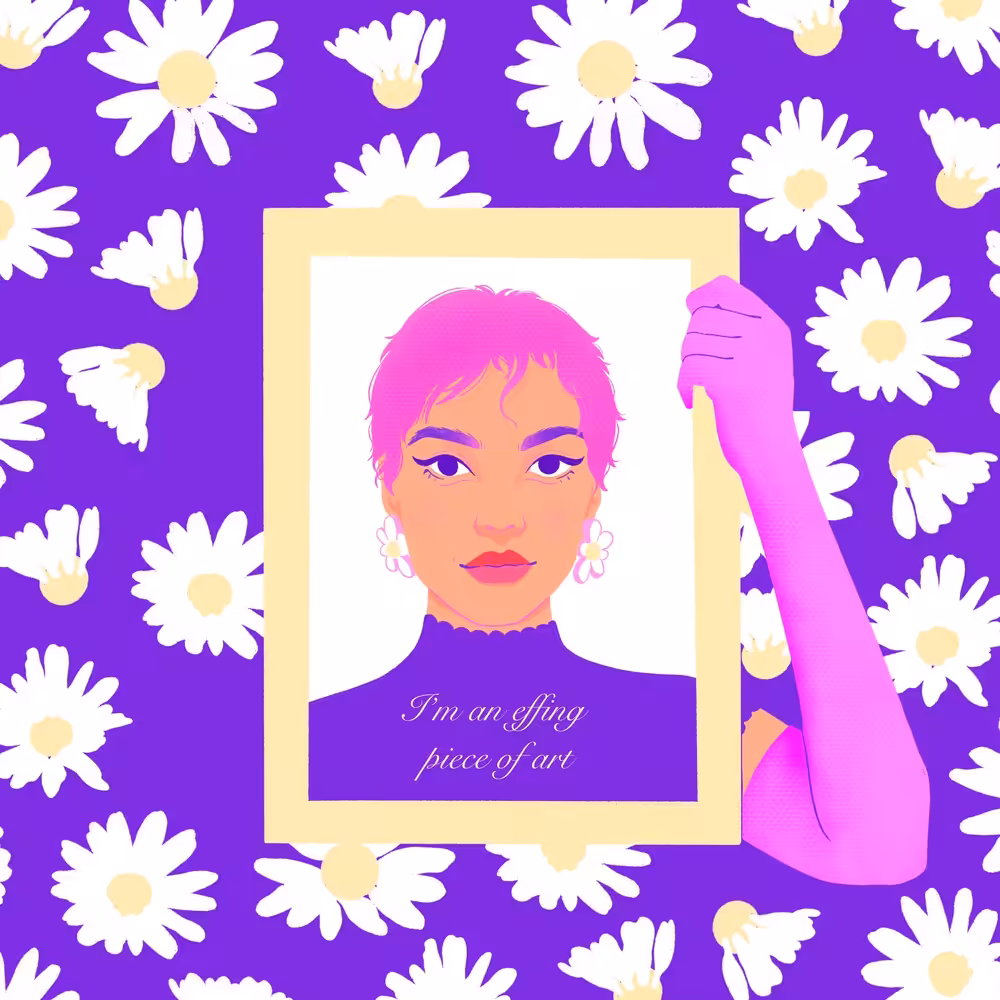 I am an effing piece of art