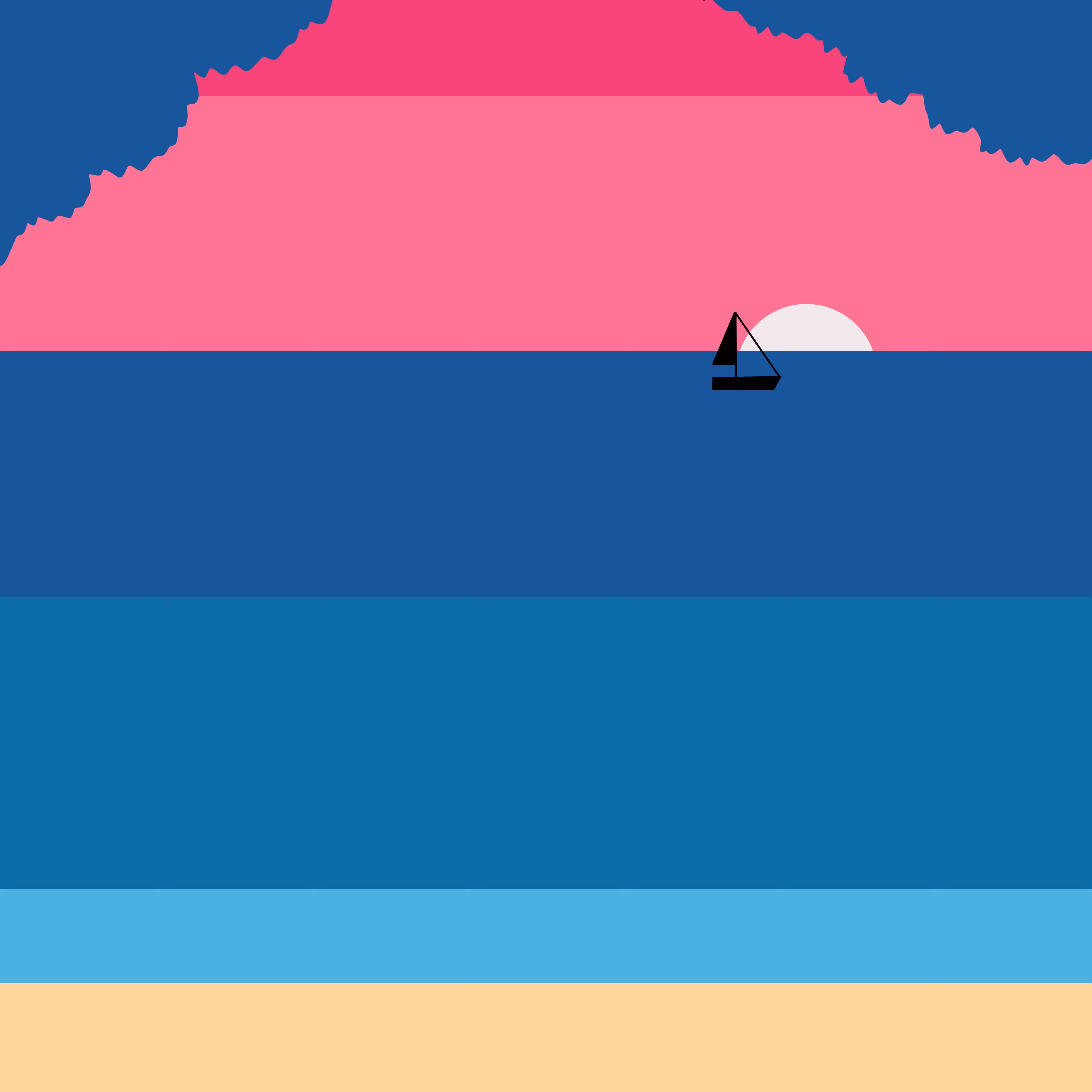 Portraits of Paradise: Sailing at Sunset