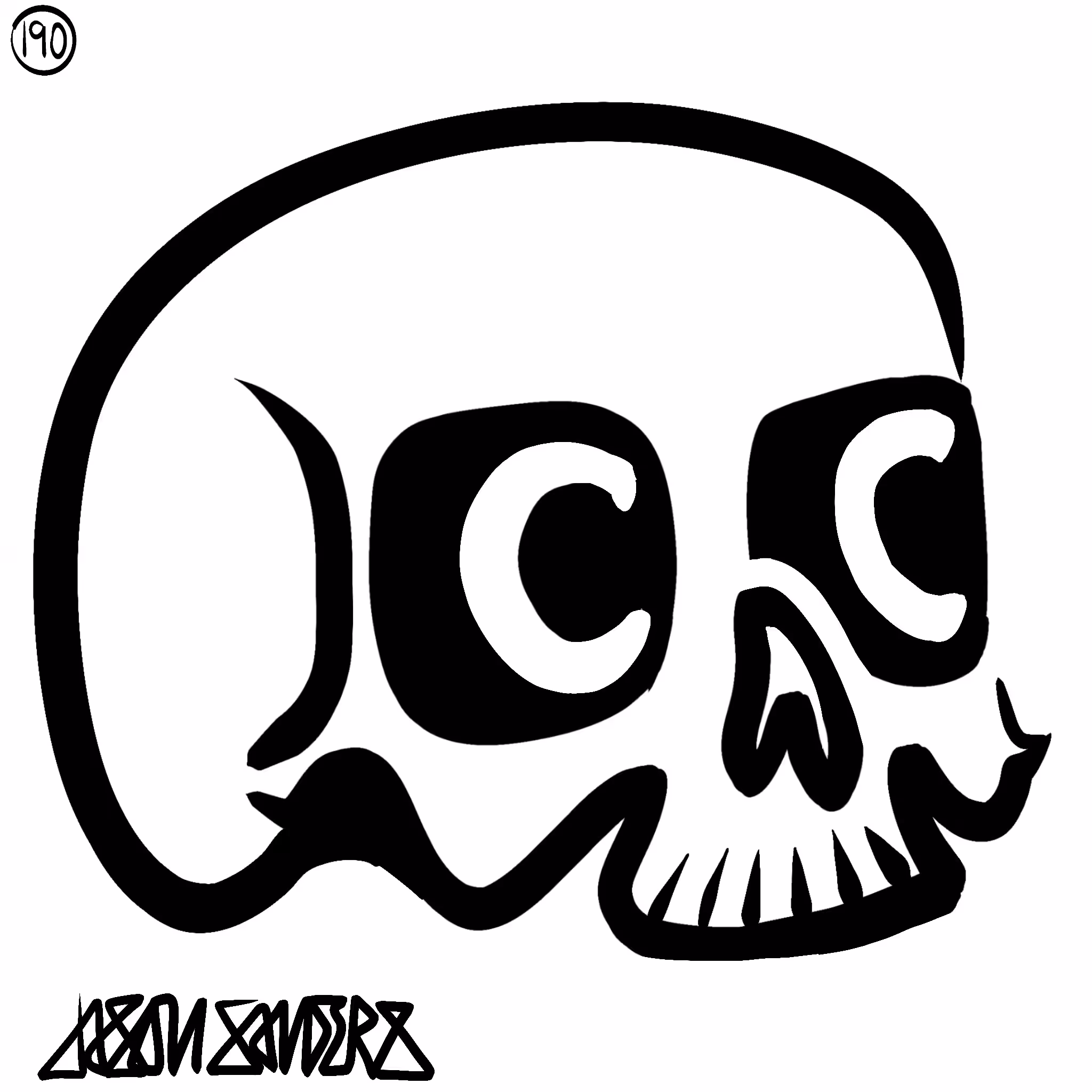 Skull Lines “Thirty-Three” By DrainedEye | #190