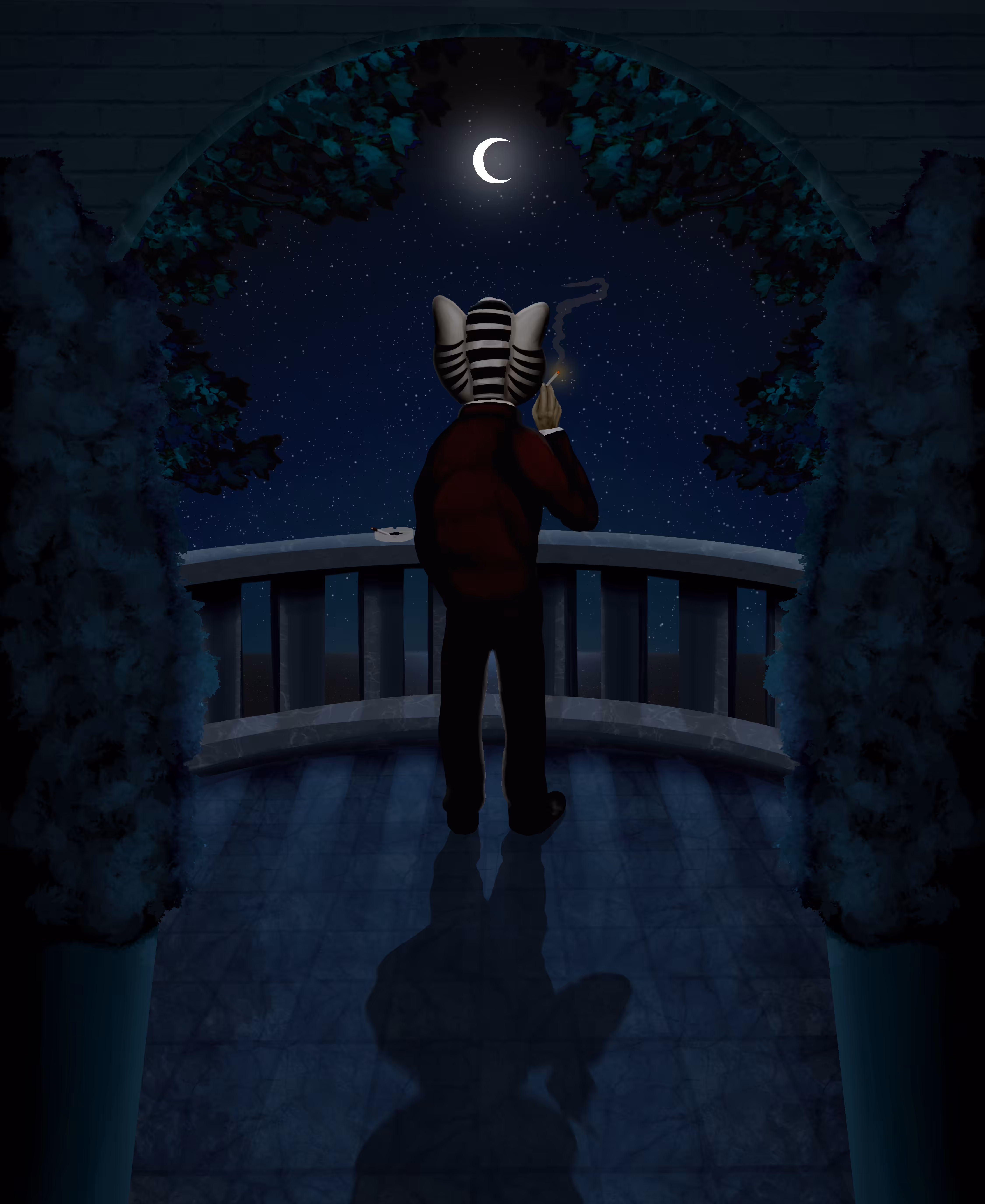 GAZING AT THE MOON